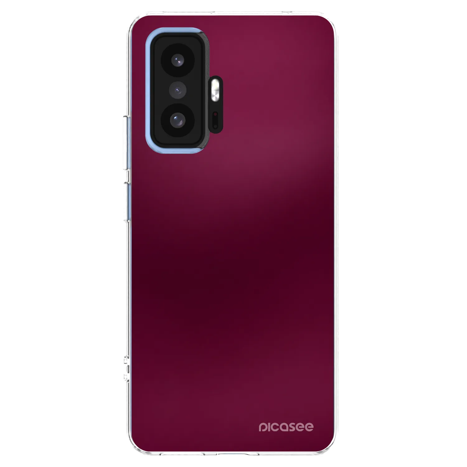 Picasee silikonska prozirna maskica za Xiaomi 11T Pro - Velvet Bordeaux