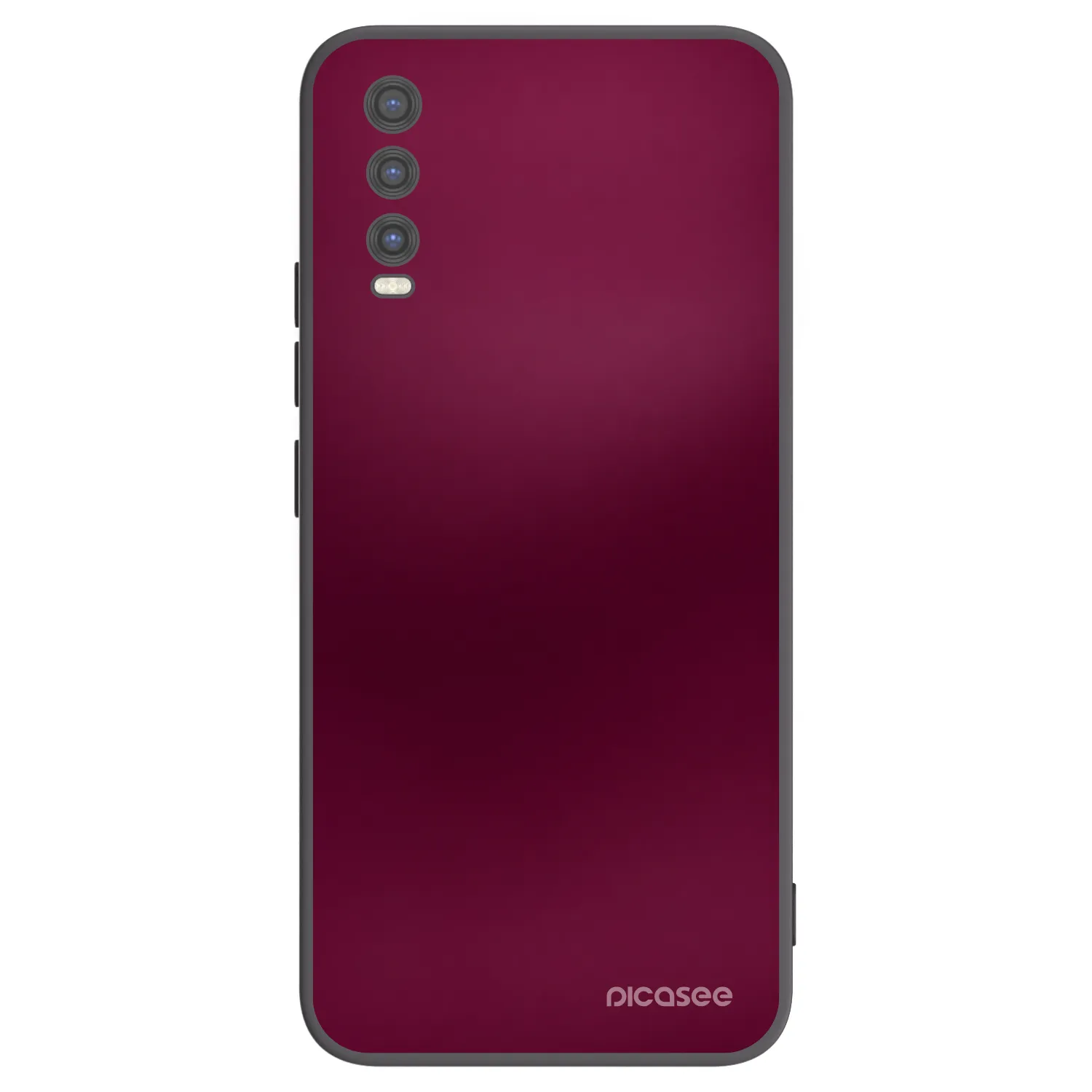 Picasee crna silikonska maskica za Vivo Y20s - Velvet Bordeaux