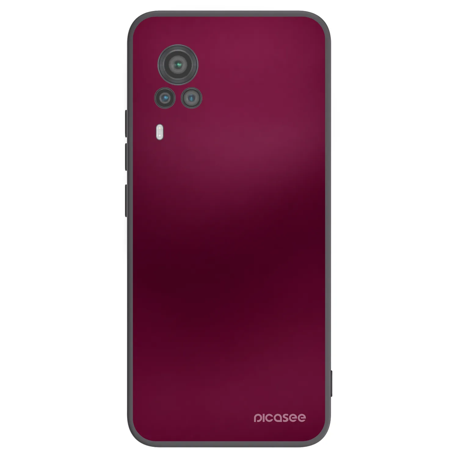 Picasee crna silikonska maskica za Vivo X60 Pro 5G - Velvet Bordeaux