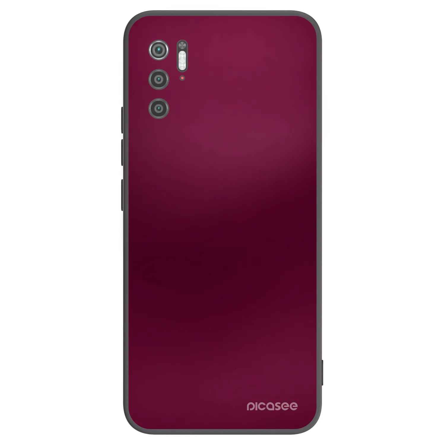 Picasee crna silikonska maskica za Xiaomi Poco M3 Pro 5G - Velvet Bordeaux