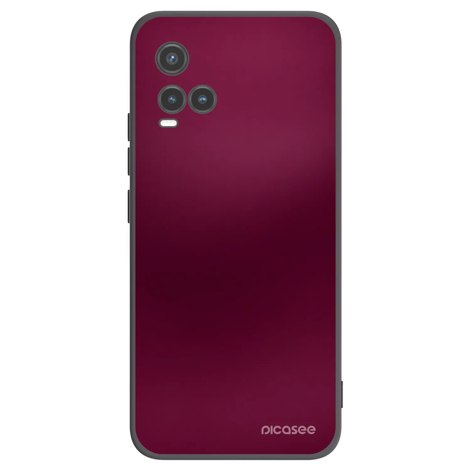 Picasee crna silikonska maskica za Vivo Y33s - Velvet Bordeaux