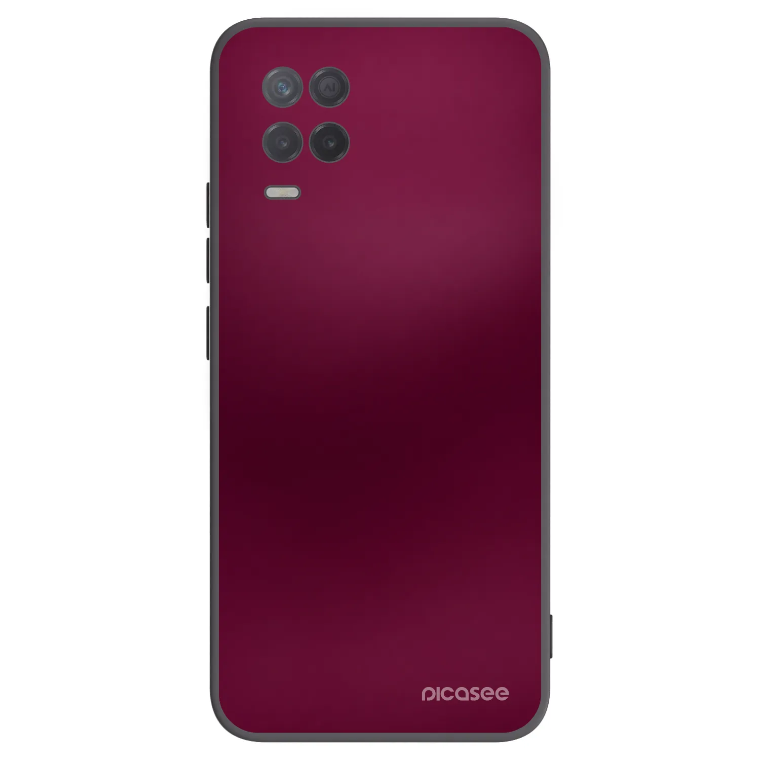 Picasee crna silikonska maskica za Realme 8 5G - Velvet Bordeaux