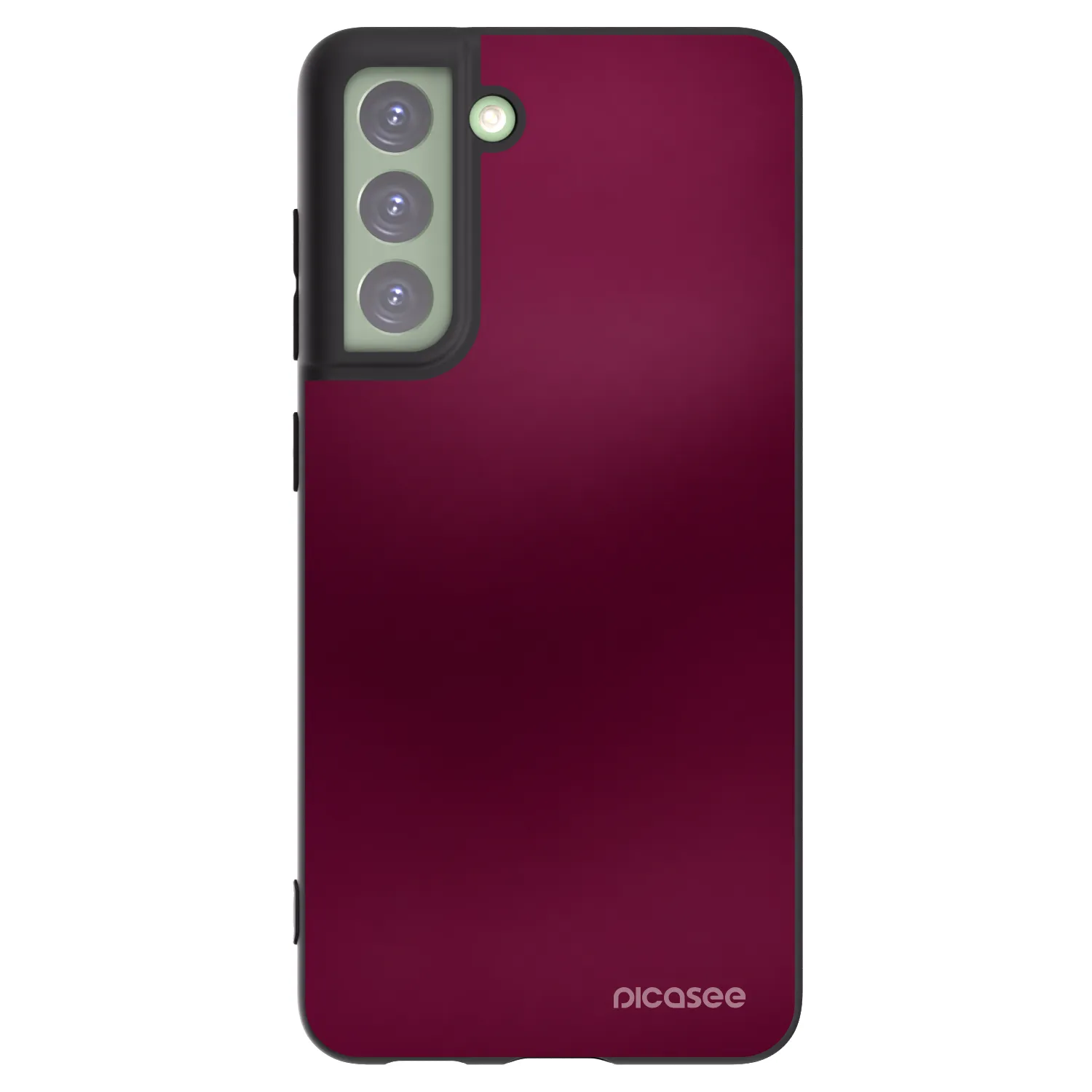 Picasee crna silikonska maskica za Samsung Galaxy S21 FE 5G - Velvet Bordeaux