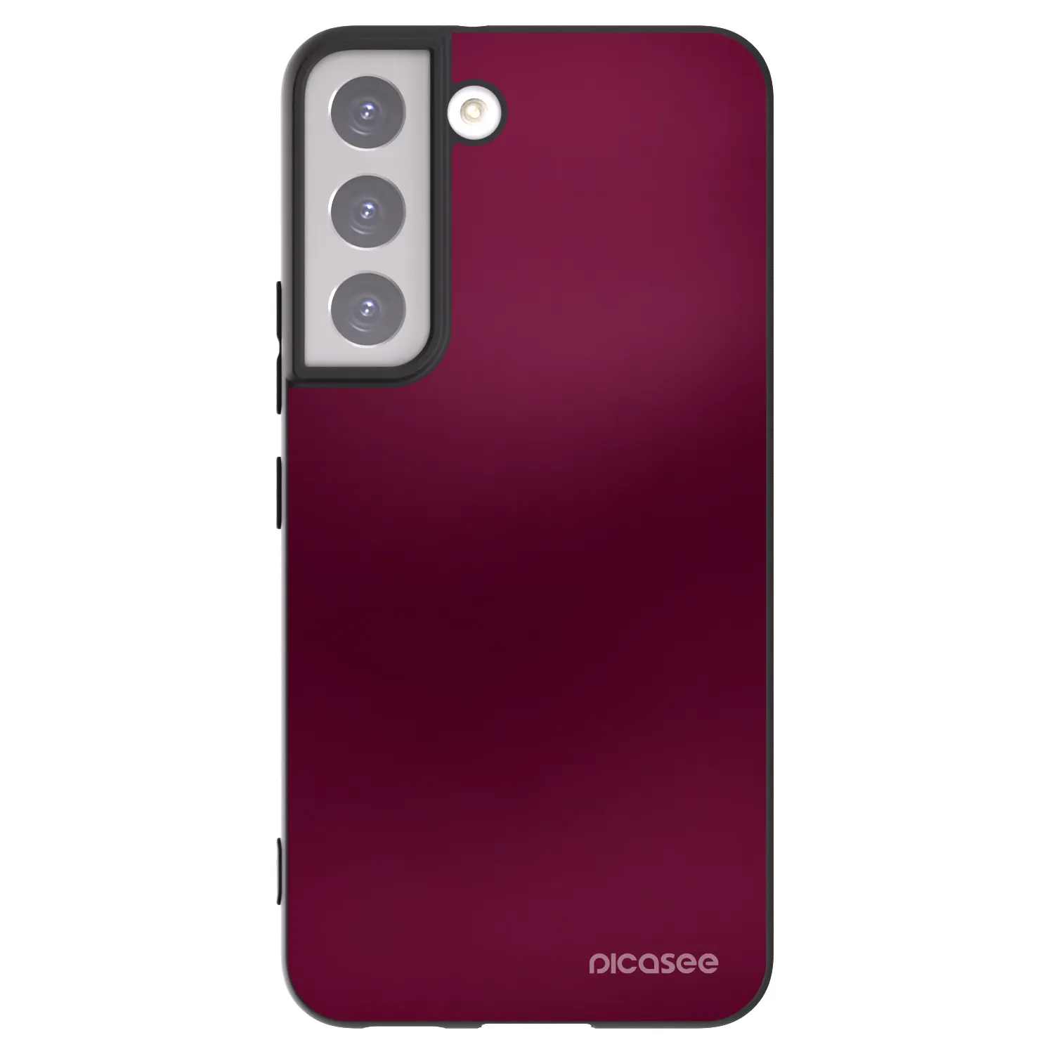 Picasee crna silikonska maskica za Samsung Galaxy S22 5G - Velvet Bordeaux