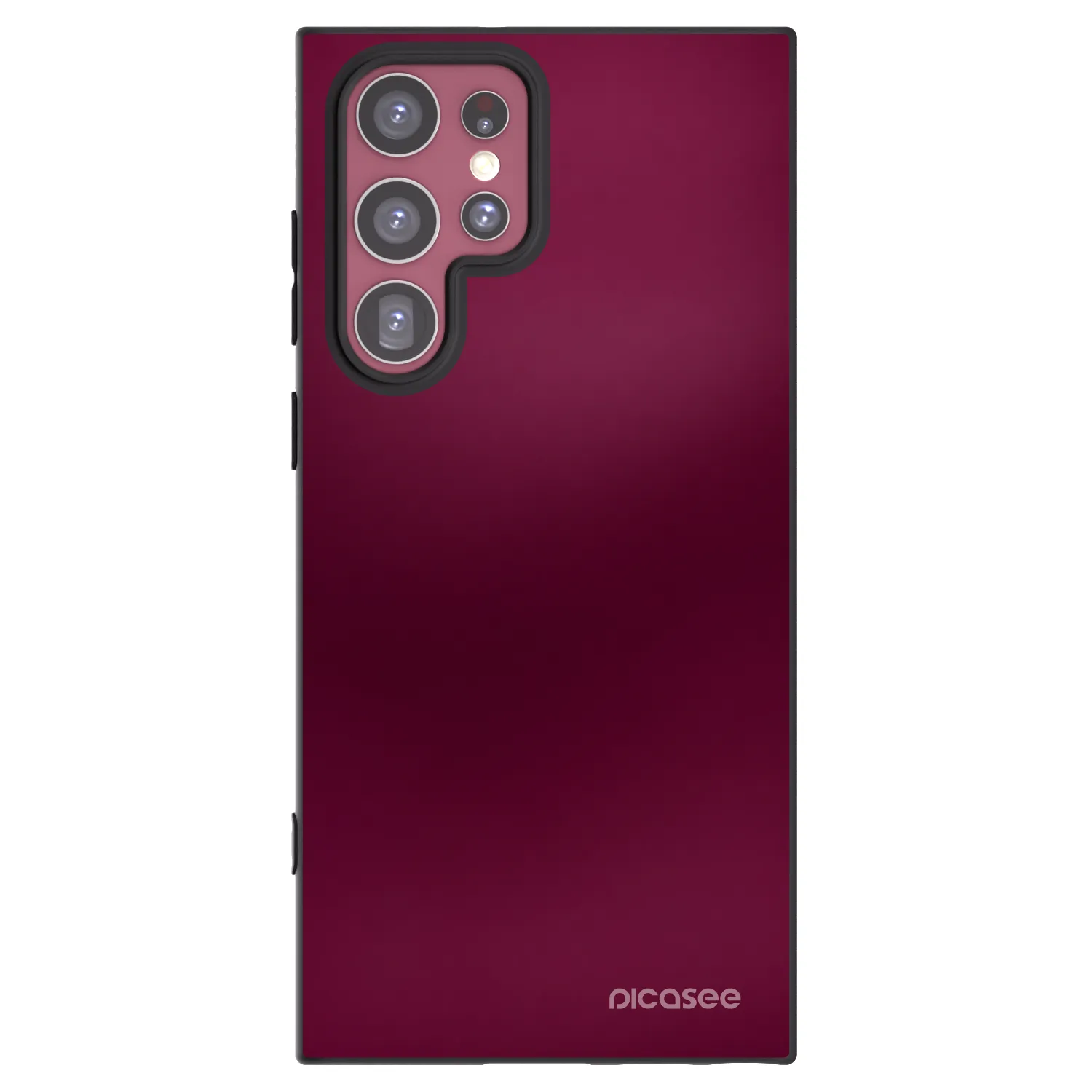 Picasee crna silikonska maskica za Samsung Galaxy S22 Ultra 5G - Velvet Bordeaux