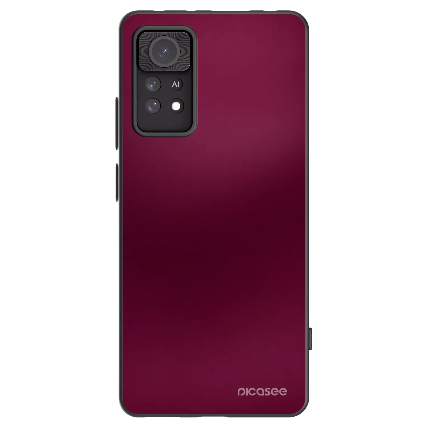 Picasee crna silikonska maskica za Xiaomi Redmi Note 11 Pro - Velvet Bordeaux