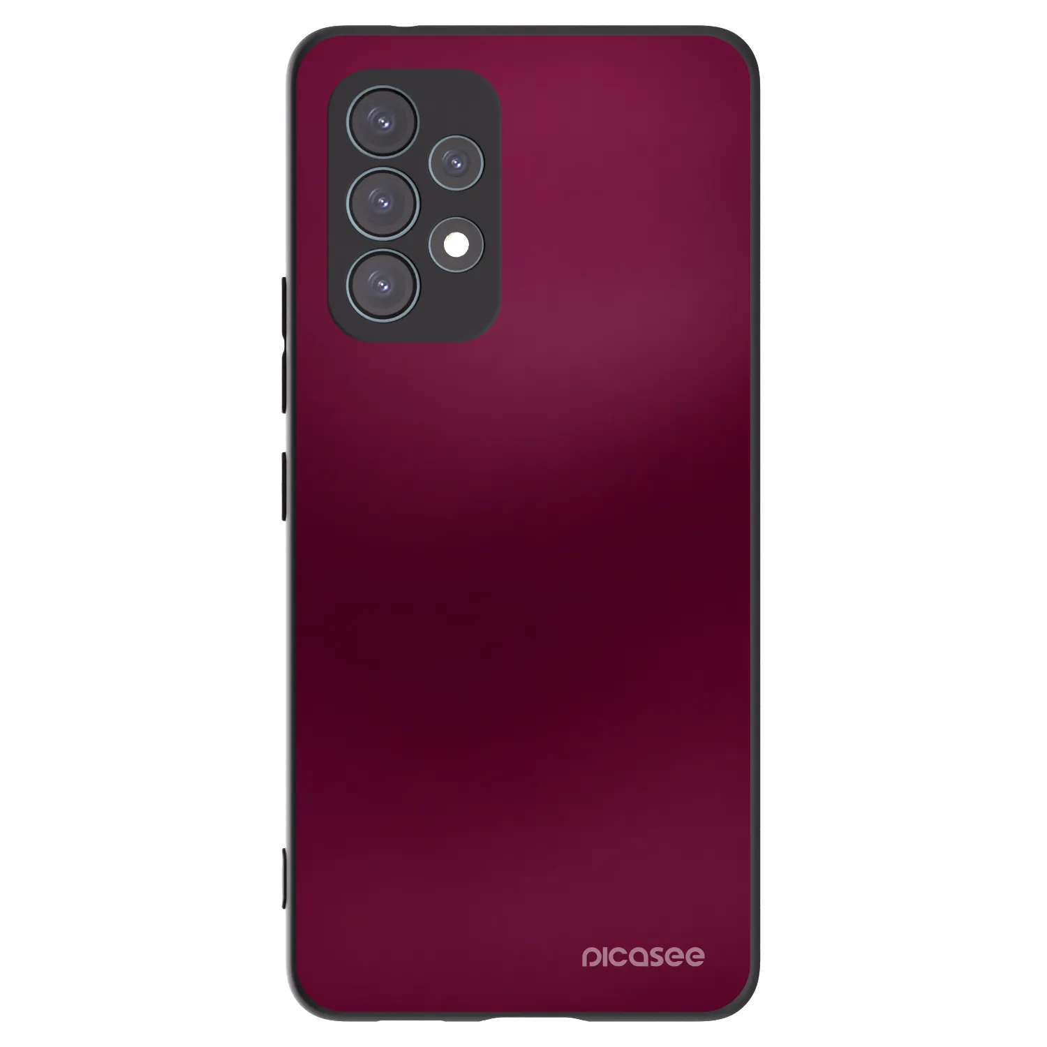 Picasee crna silikonska maskica za Samsung Galaxy A53 5G A536 - Velvet Bordeaux