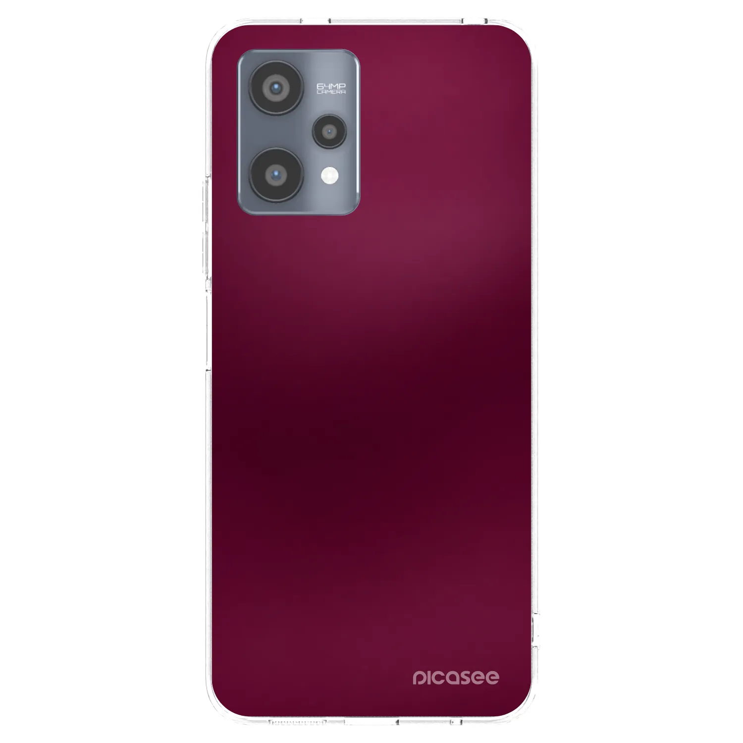 Picasee silikonska prozirna maskica za Realme 9 Pro 5G - Velvet Bordeaux