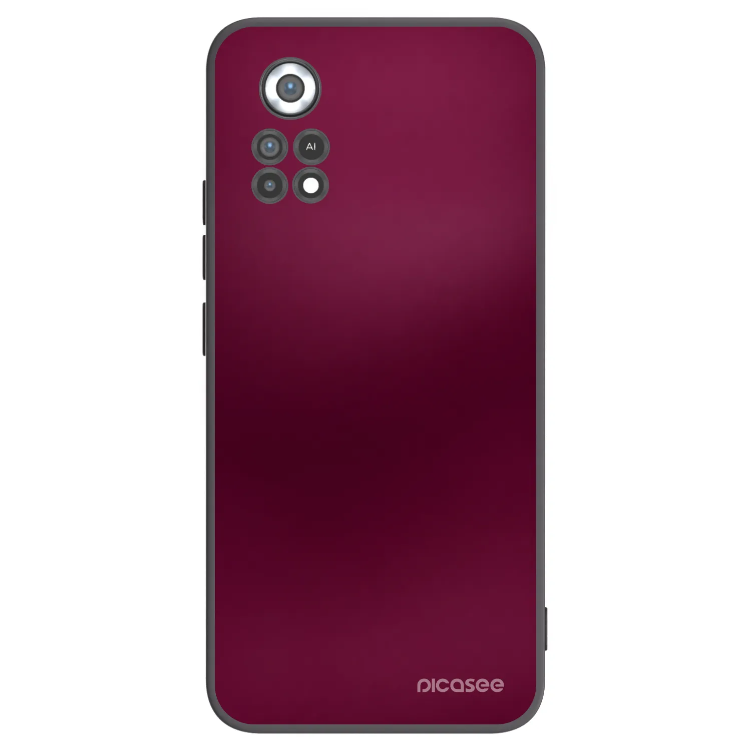 Picasee crna silikonska maskica za Xiaomi Poco X4 Pro 5G - Velvet Bordeaux