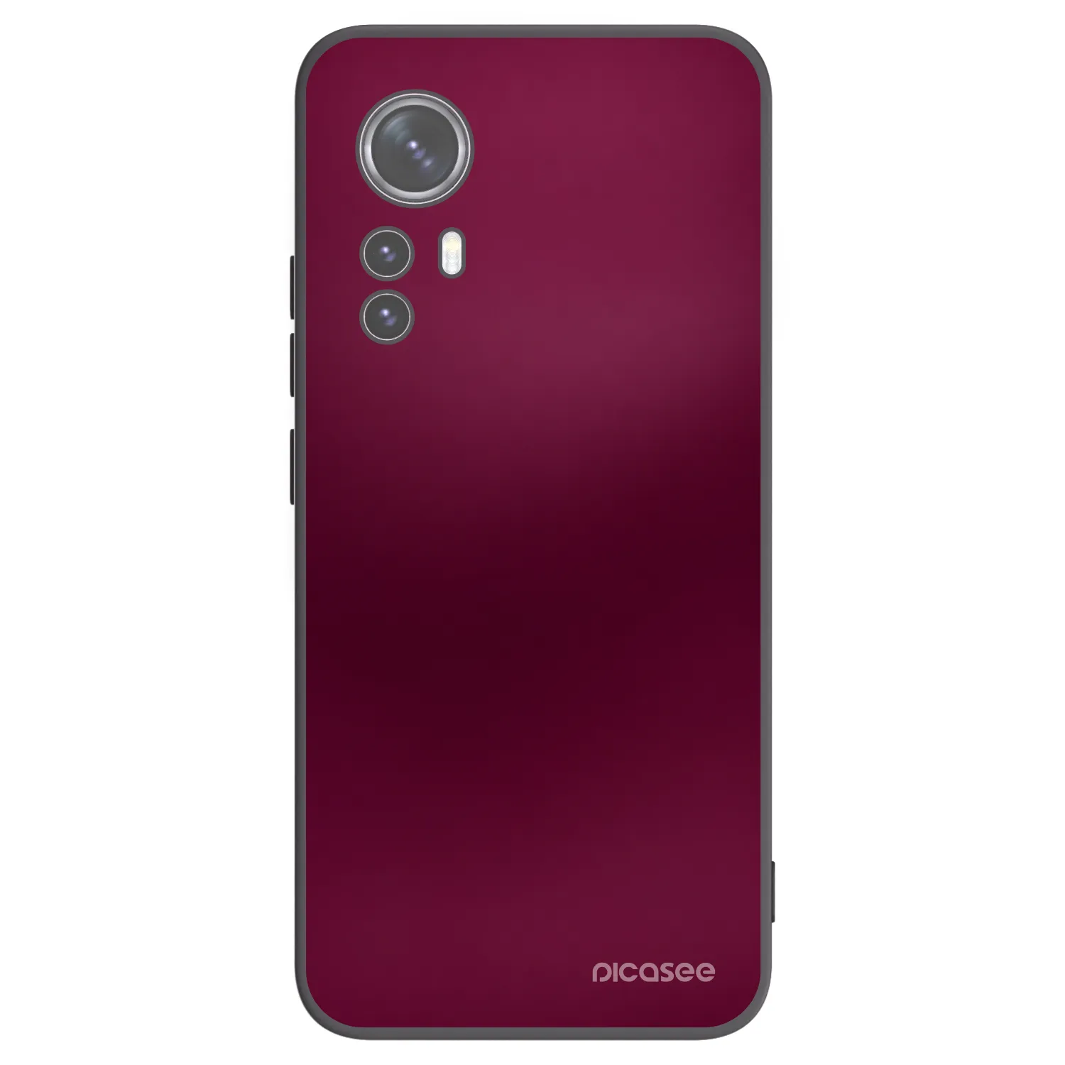 Picasee crna silikonska maskica za Xiaomi 12 - Velvet Bordeaux