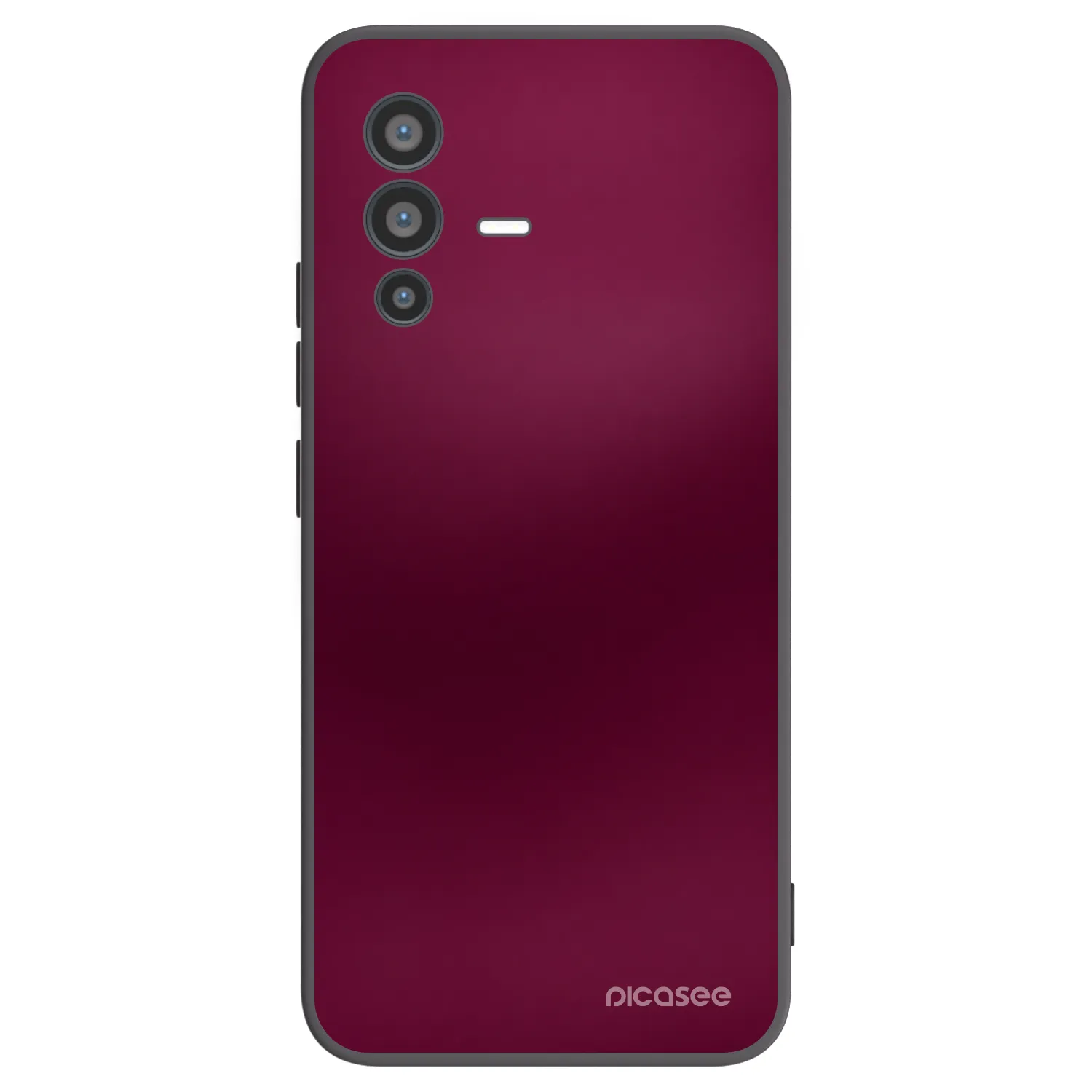 Picasee crna silikonska maskica za Vivo V23 5G - Velvet Bordeaux