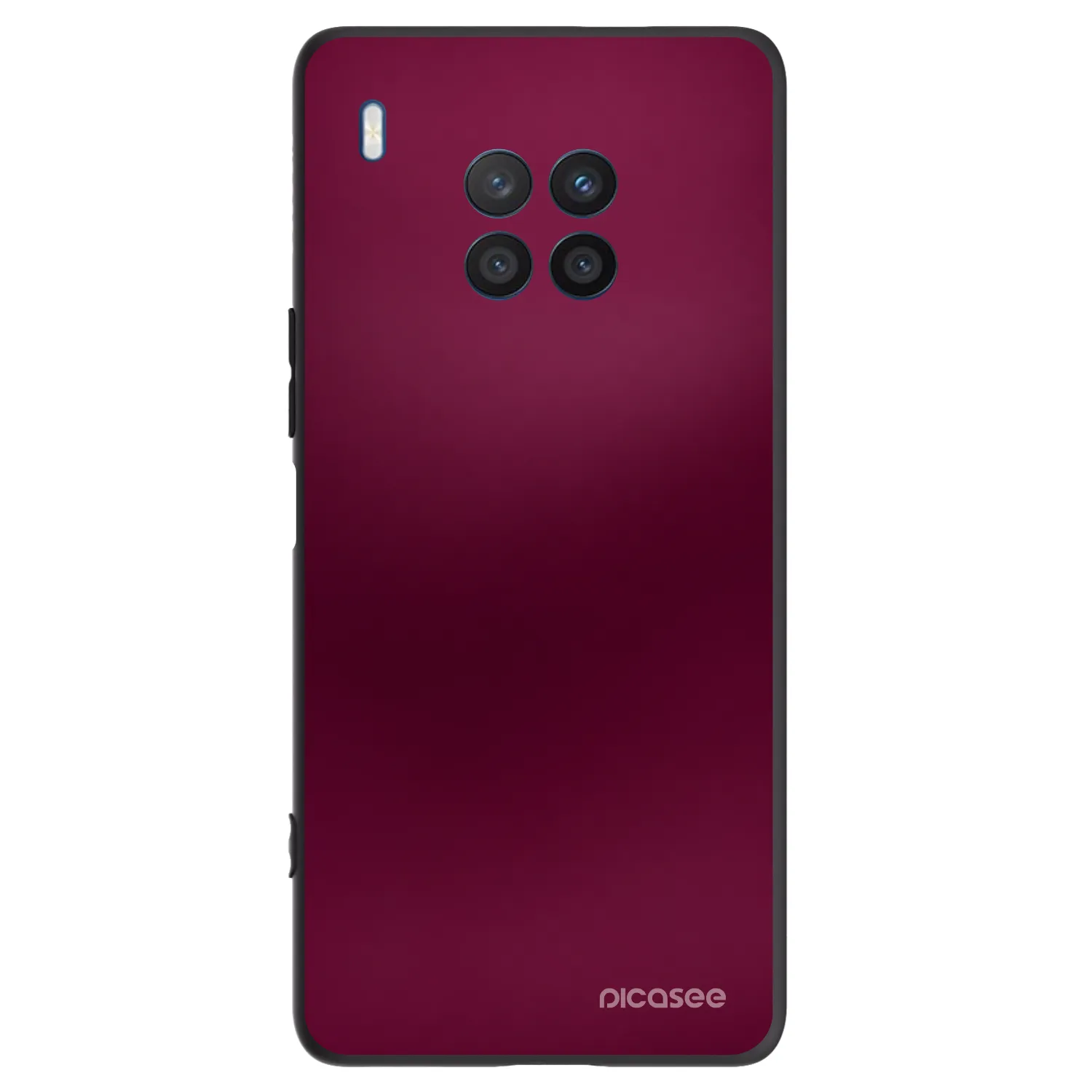 Picasee crna silikonska maskica za Honor 50 Lite - Velvet Bordeaux
