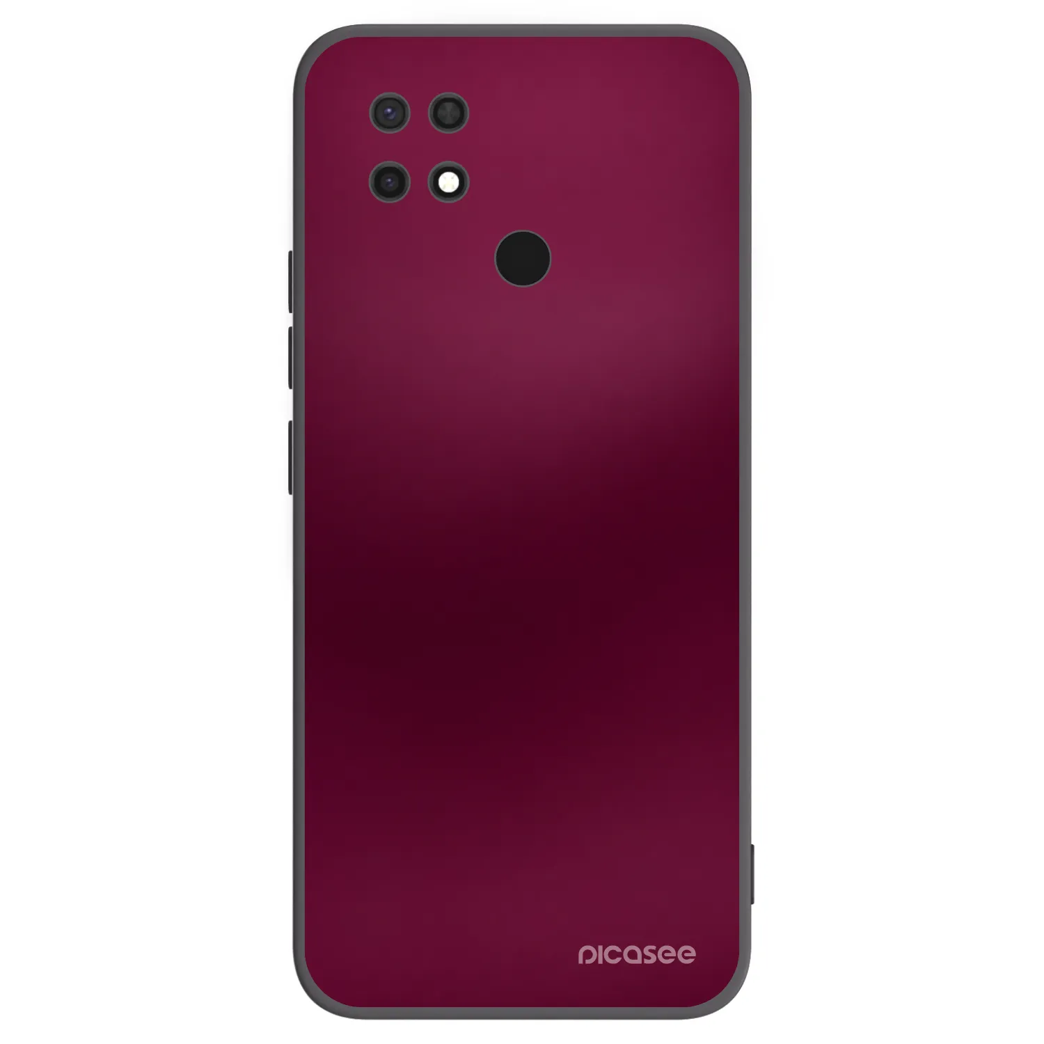 Picasee crna silikonska maskica za Xiaomi Redmi 10C - Velvet Bordeaux