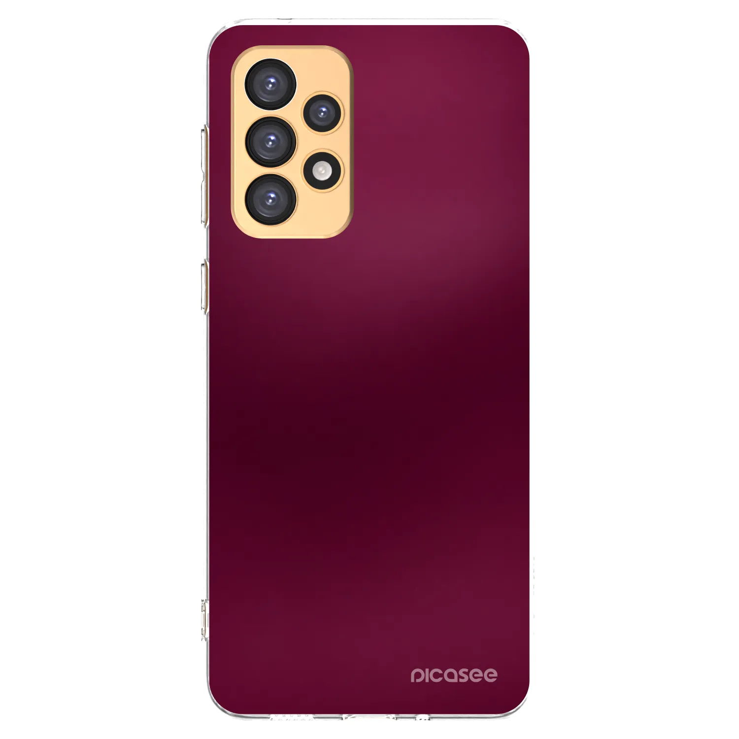 Picasee silikonska prozirna maskica za Samsung Galaxy A33 5G A336 - Velvet Bordeaux