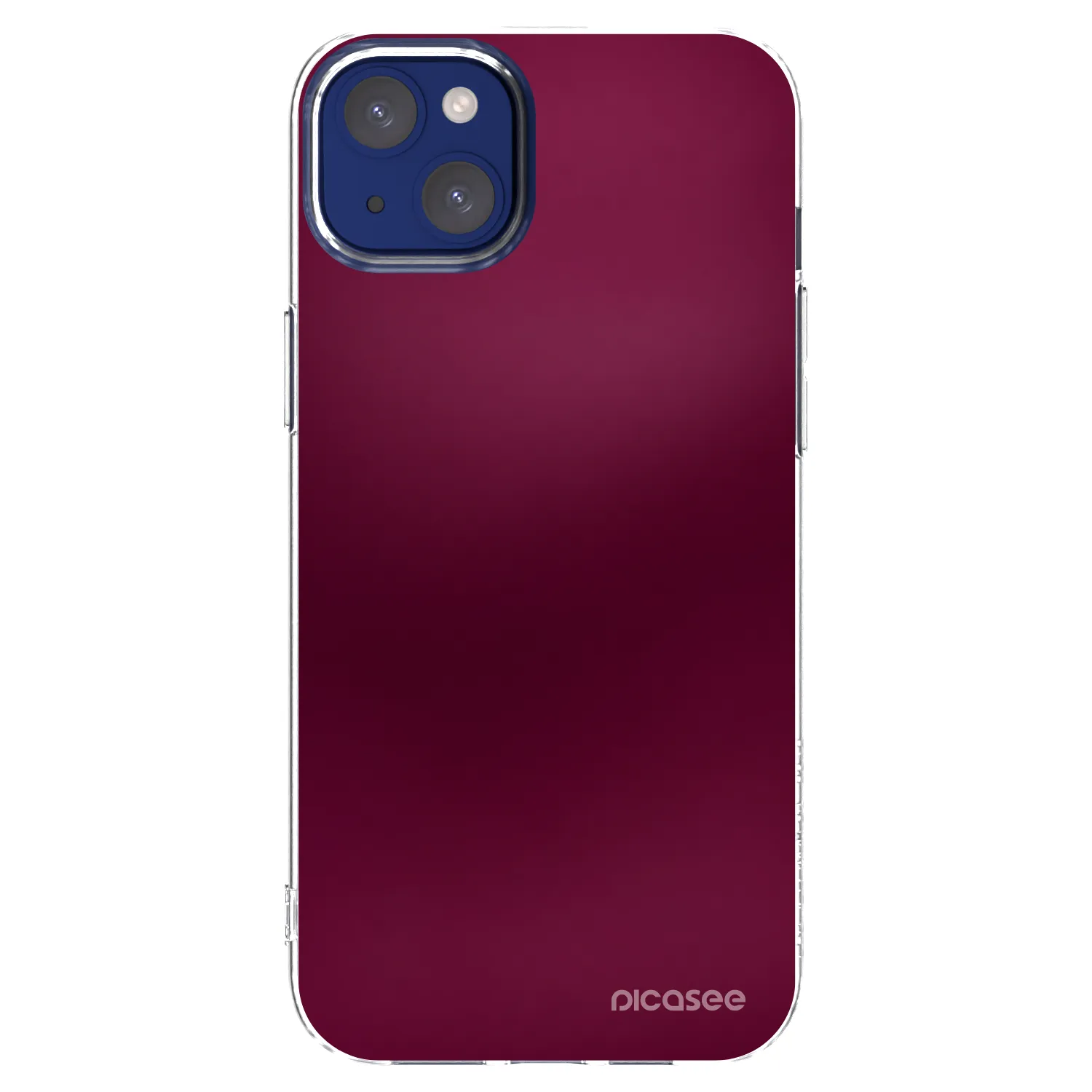 Picasee silikonska prozirna maskica za Apple iPhone 14 Plus - Velvet Bordeaux