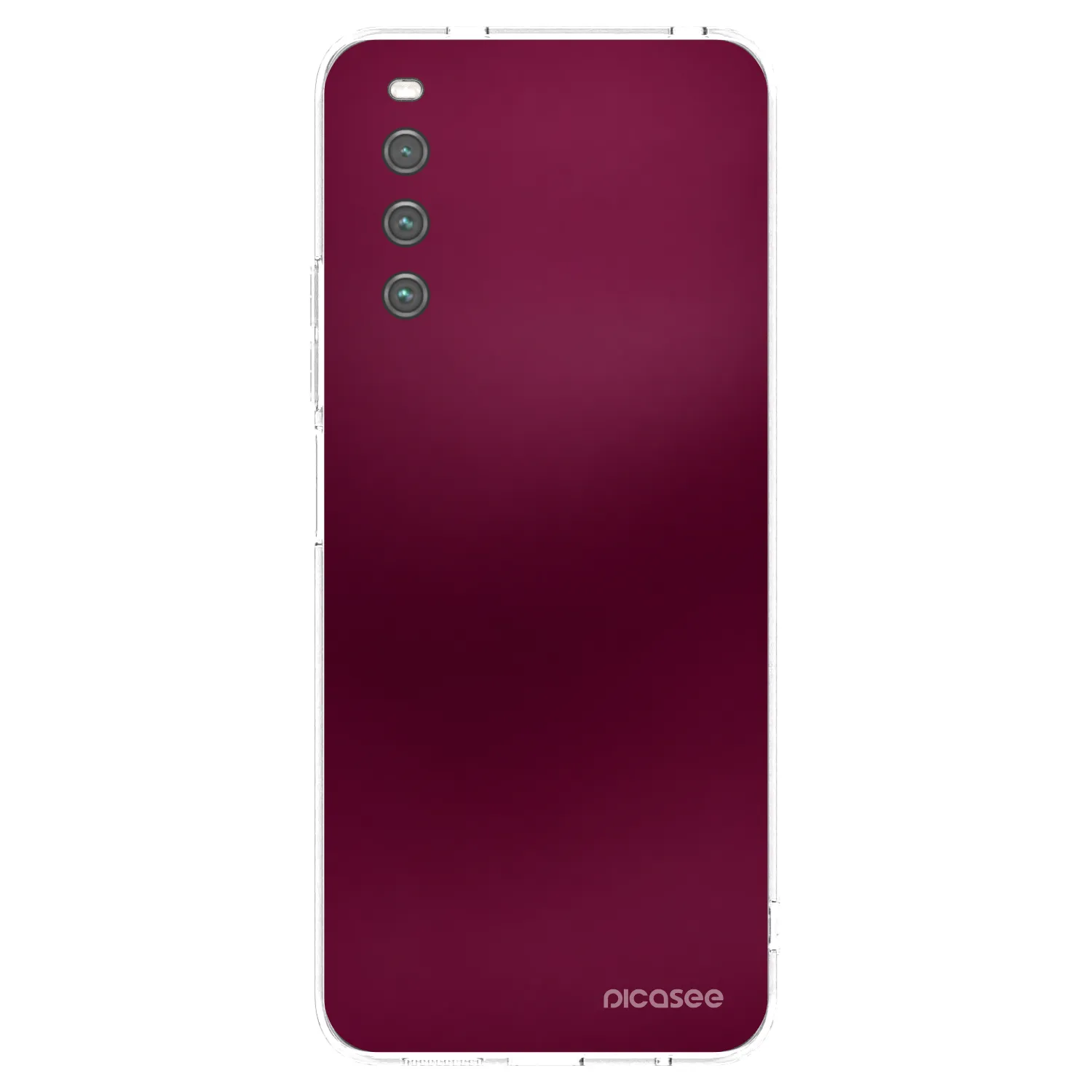 Picasee silikonska prozirna maskica za Sony Xperia 10 IV 5G - Velvet Bordeaux