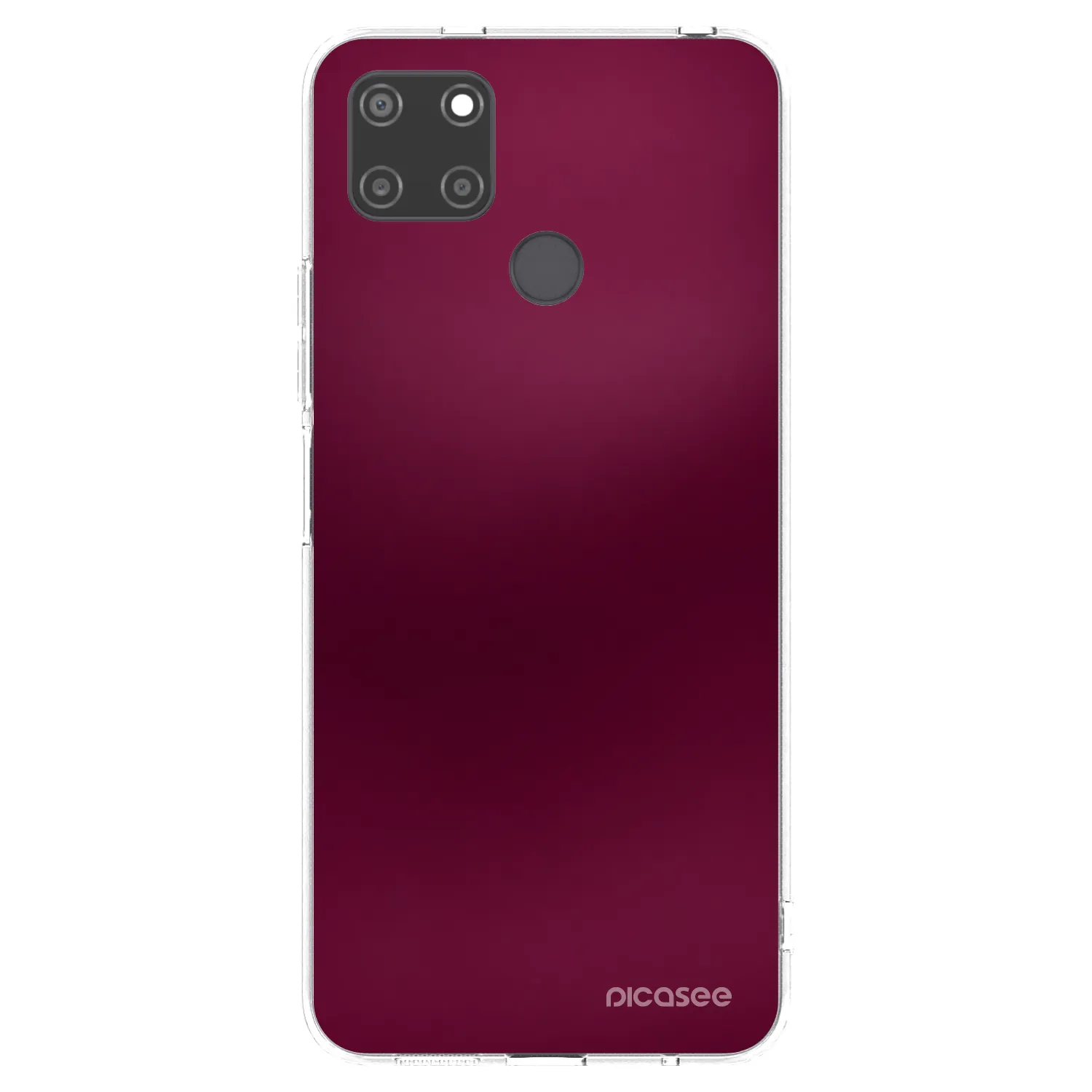 Picasee silikonska prozirna maskica za Realme C21Y - Velvet Bordeaux