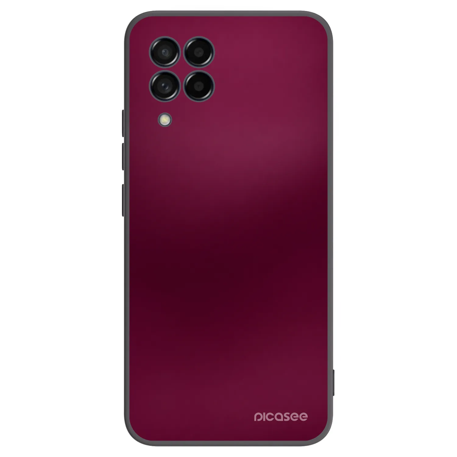 Picasee crna silikonska maskica za Samsung Galaxy M53 5G - Velvet Bordeaux