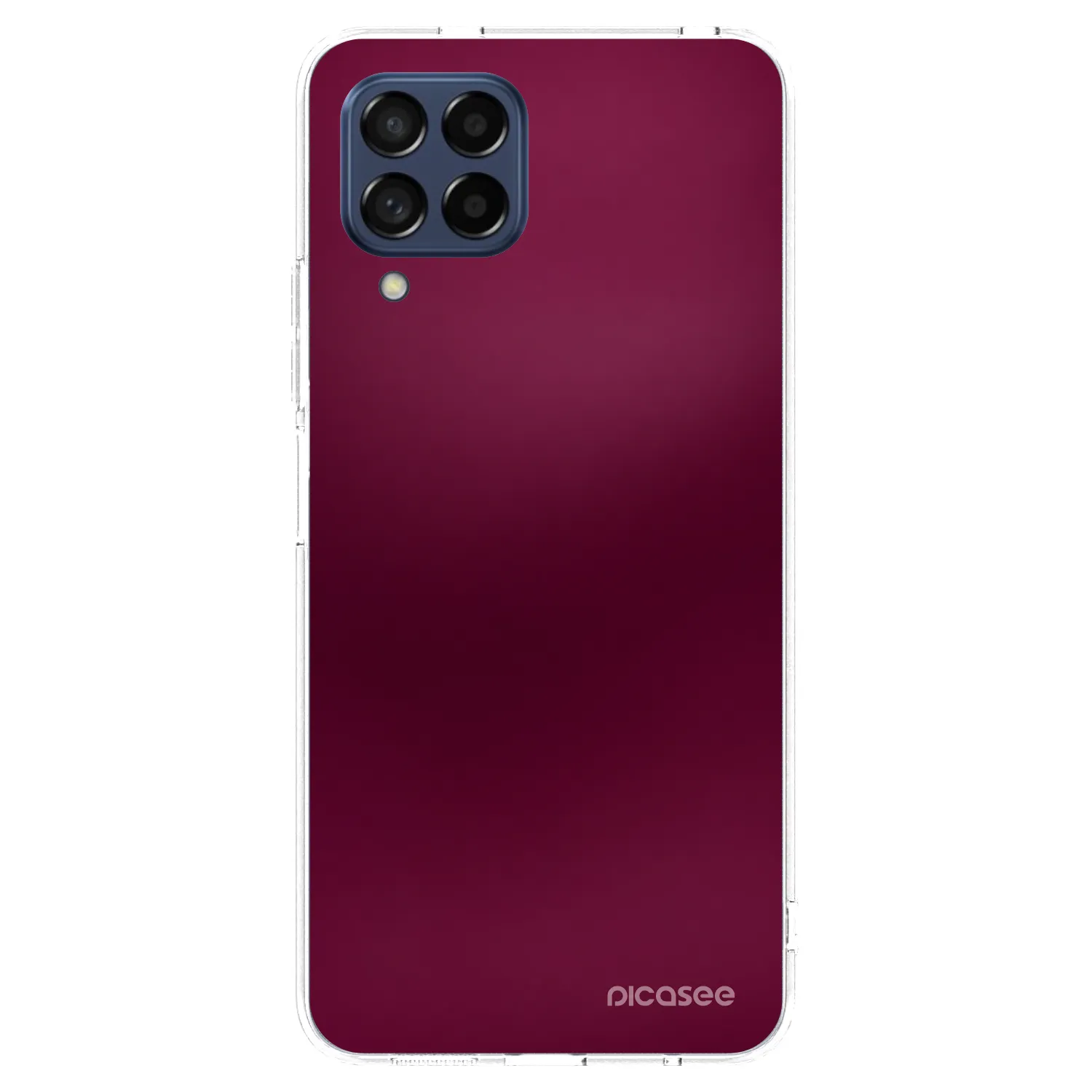 Picasee silikonska prozirna maskica za Samsung Galaxy M53 5G - Velvet Bordeaux