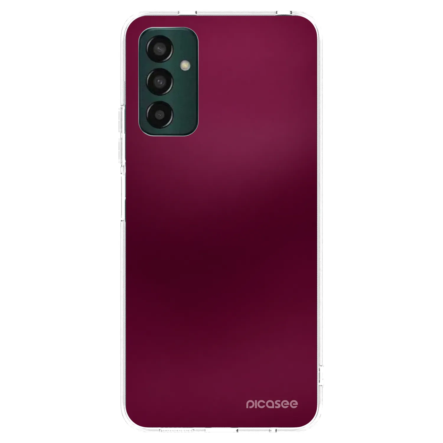 Picasee silikonska prozirna maskica za Samsung Galaxy M13 M135F - Velvet Bordeaux