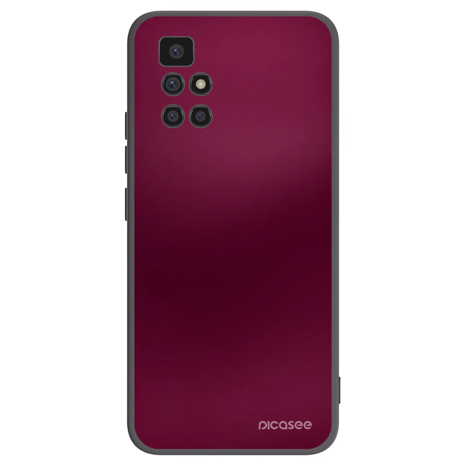 Picasee crna silikonska maskica za Xiaomi Redmi 10 (2022) - Velvet Bordeaux