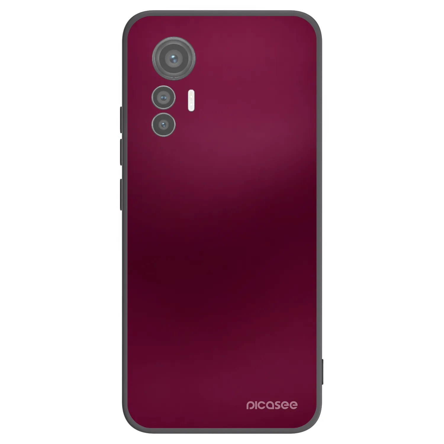 Picasee crna silikonska maskica za Xiaomi 12 Lite - Velvet Bordeaux