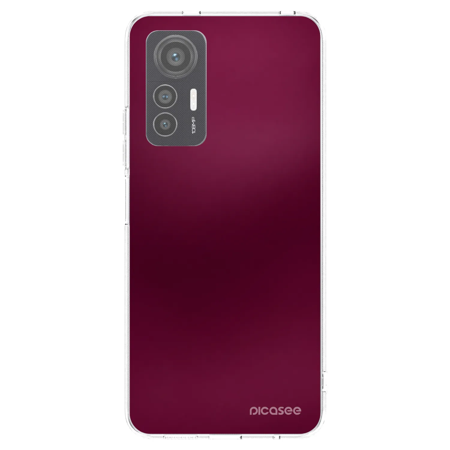 Picasee silikonska prozirna maskica za Xiaomi 12 Lite - Velvet Bordeaux