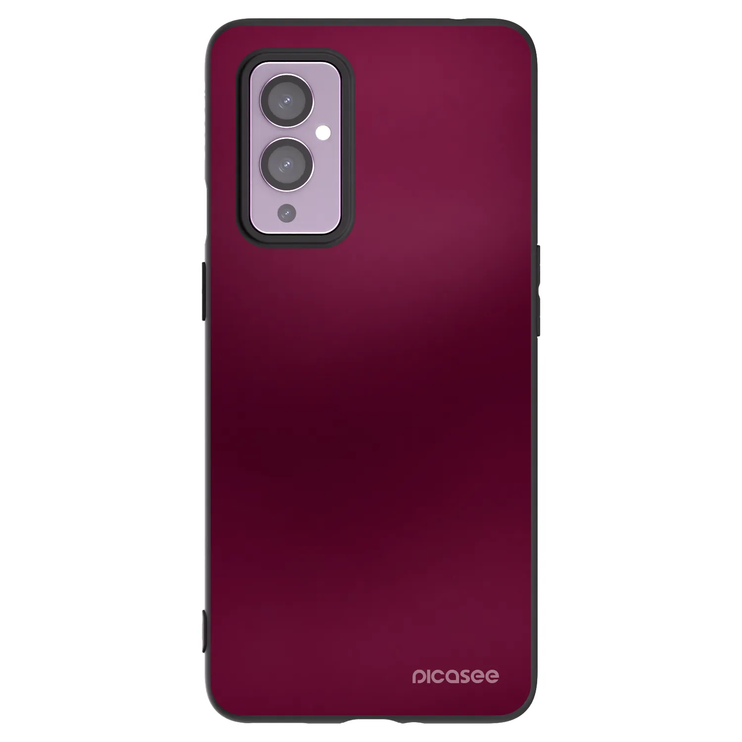 Picasee crna silikonska maskica za OnePlus 9 - Velvet Bordeaux