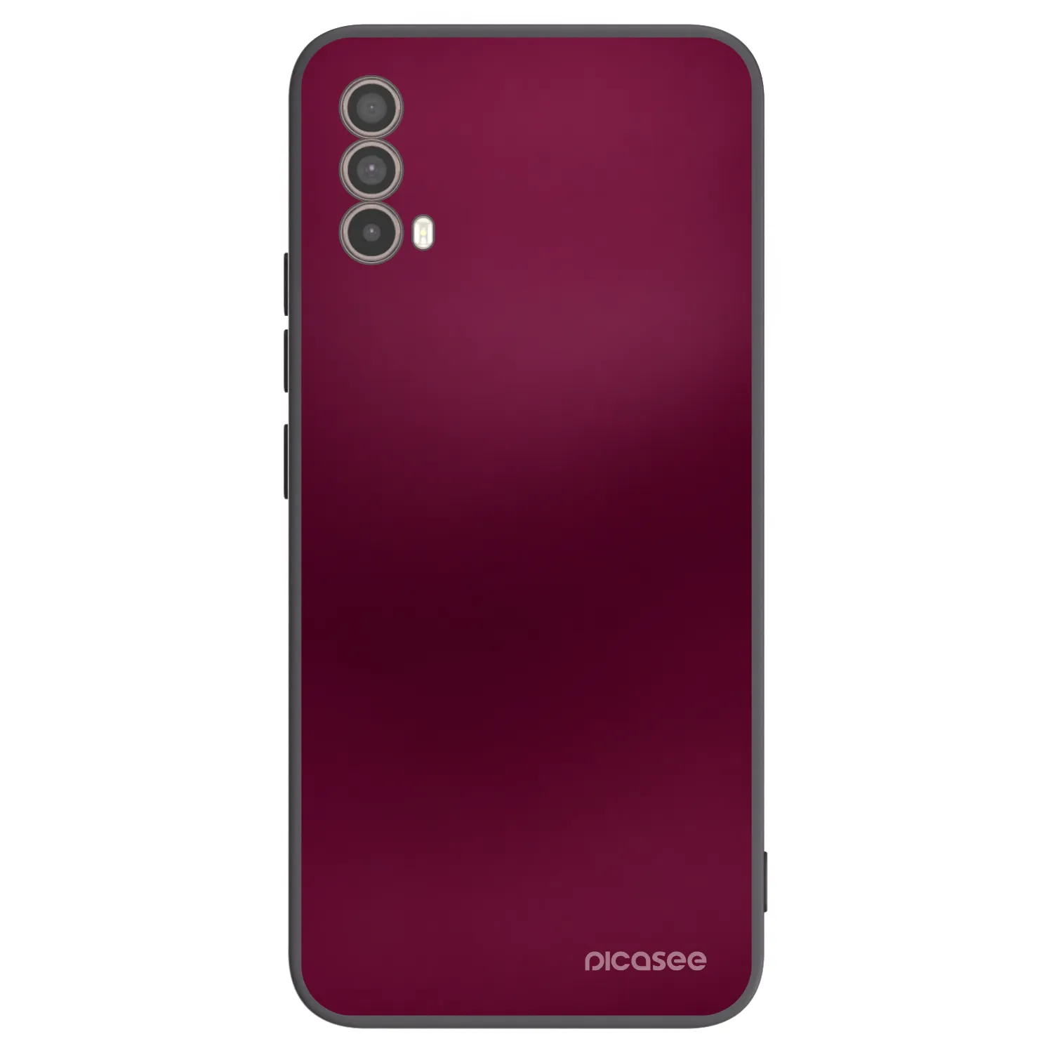 Picasee crna silikonska maskica za Motorola Moto E40 - Velvet Bordeaux