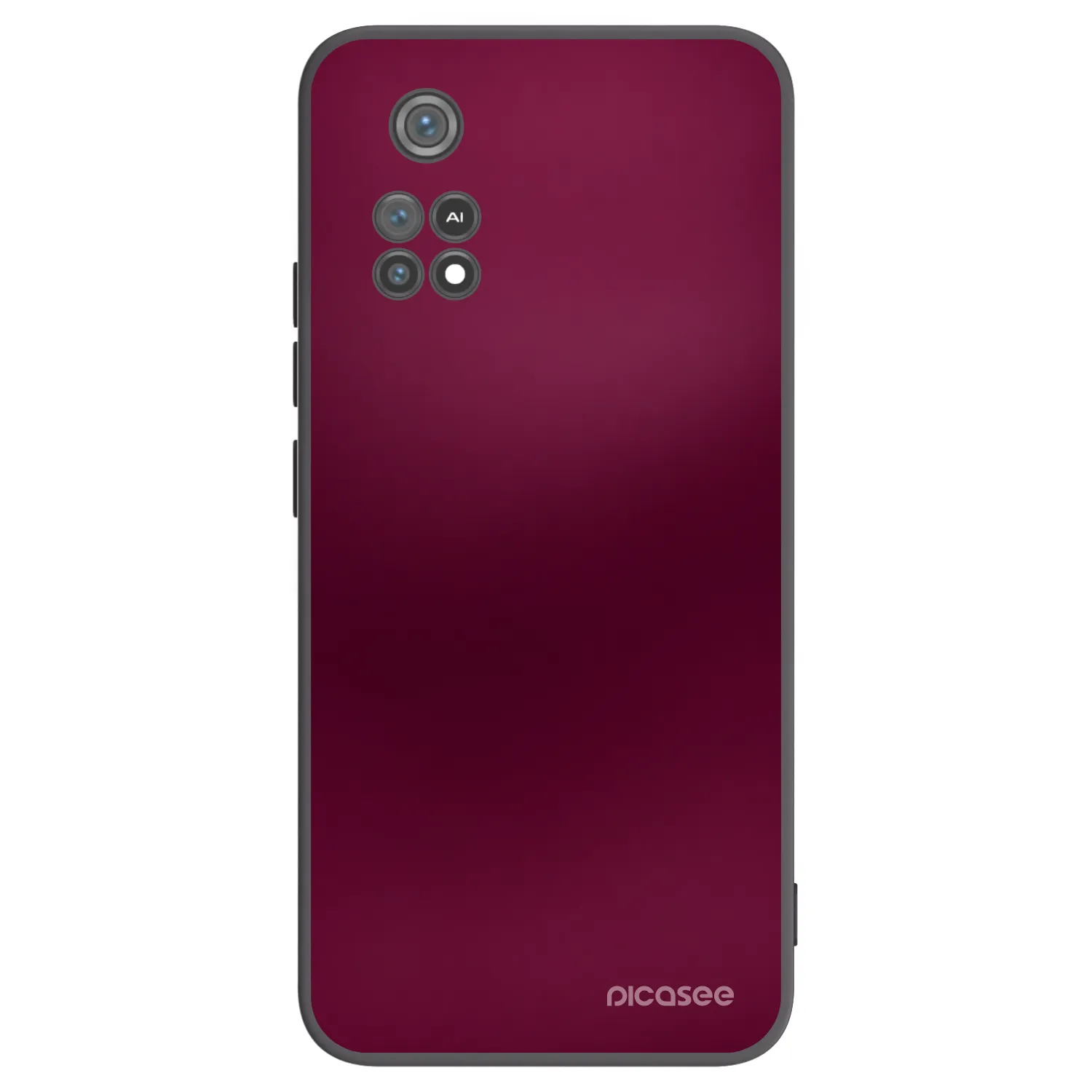 Picasee crna silikonska maskica za Xiaomi Poco M4 Pro - Velvet Bordeaux