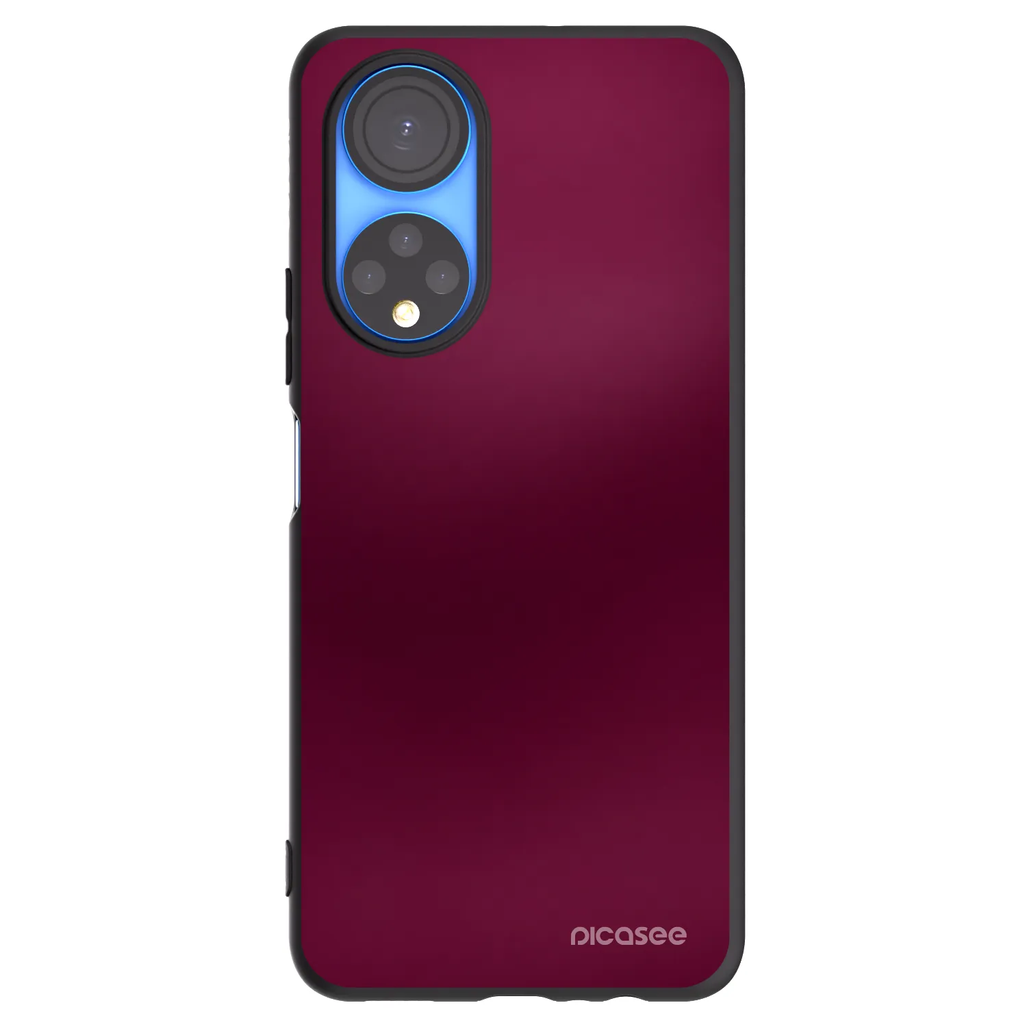 Picasee crna silikonska maskica za Honor X7 - Velvet Bordeaux