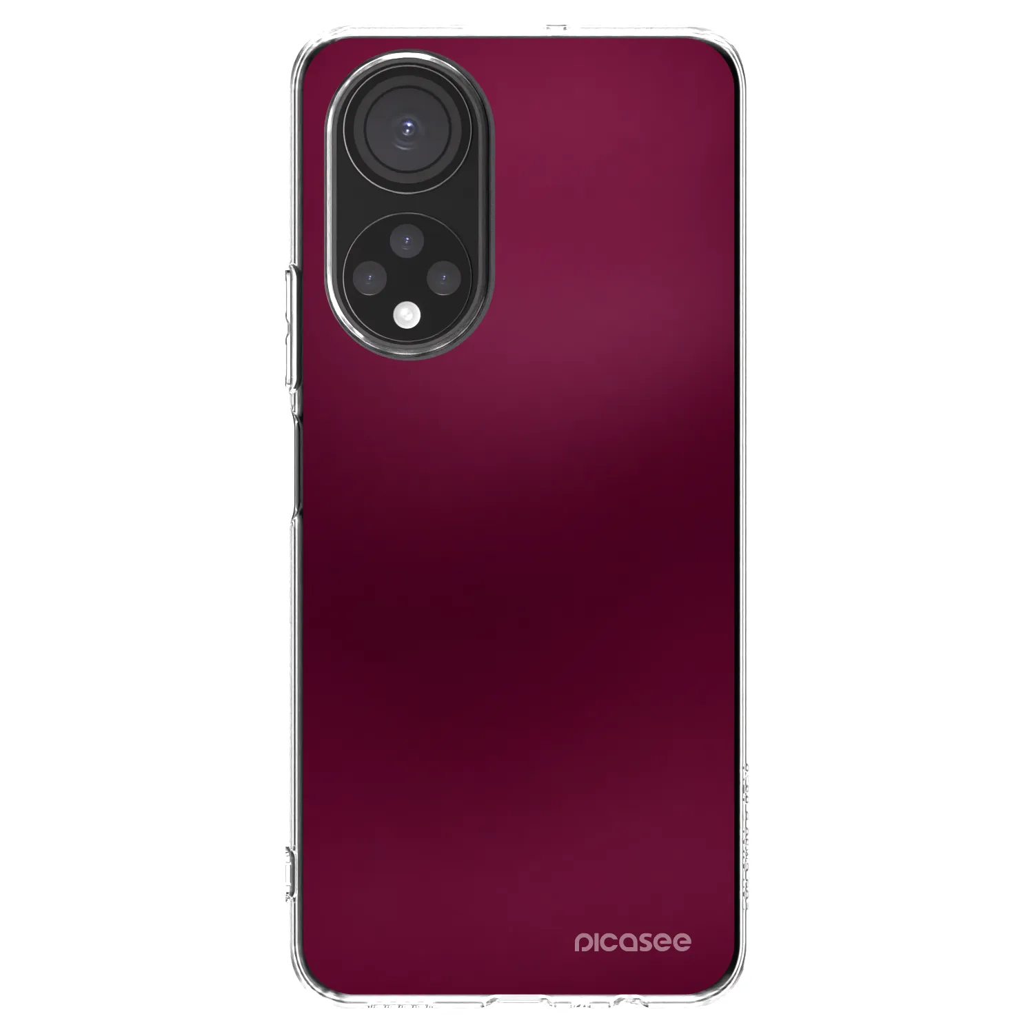 Picasee silikonska prozirna maskica za Honor X7 - Velvet Bordeaux