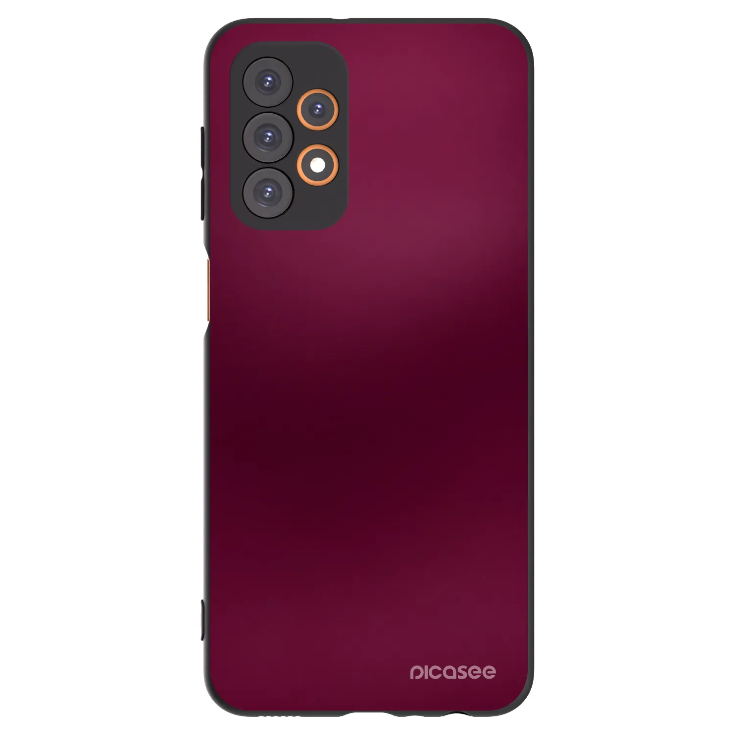 Picasee crna silikonska maskica za Samsung Galaxy A23 A235F 4G - Velvet Bordeaux