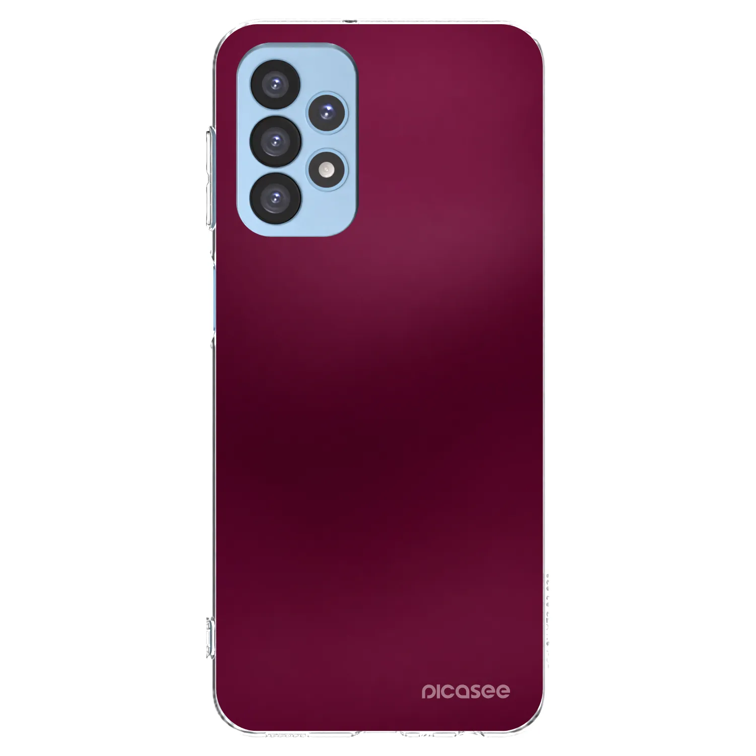 Picasee silikonska prozirna maskica za Samsung Galaxy A23 A235F 4G - Velvet Bordeaux