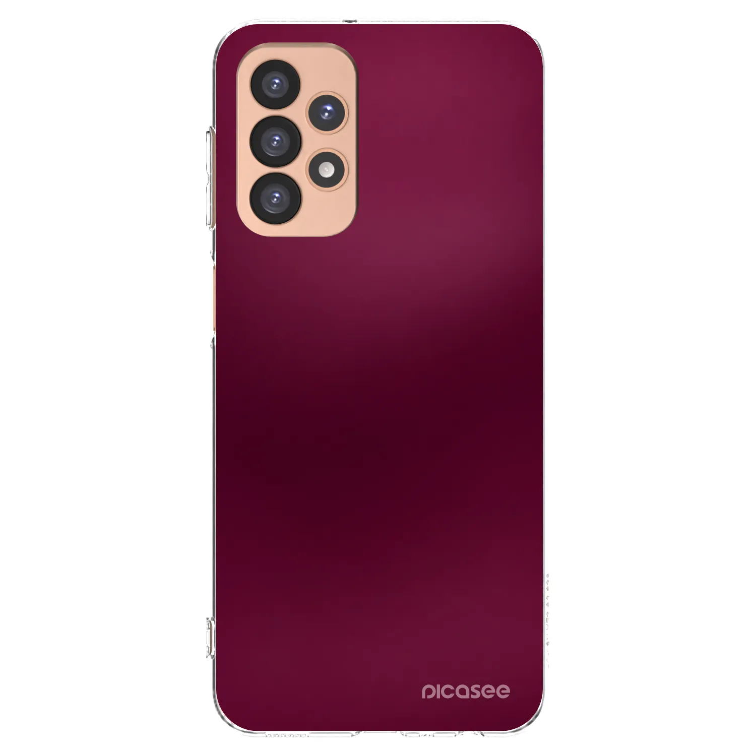 Picasee silikonska prozirna maskica za Samsung Galaxy A23 A236B 5G - Velvet Bordeaux
