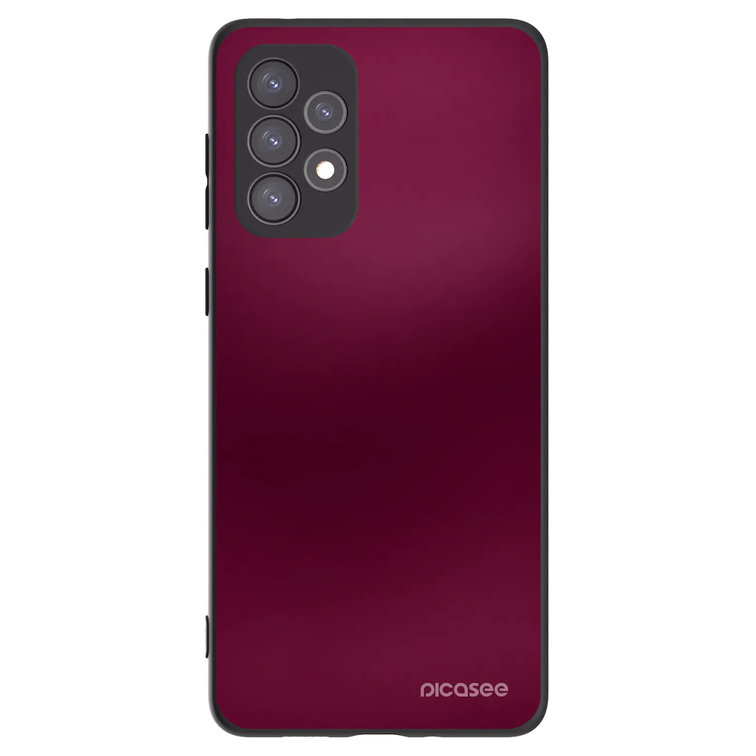 Picasee crna silikonska maskica za Samsung Galaxy A73 5G - Velvet Bordeaux