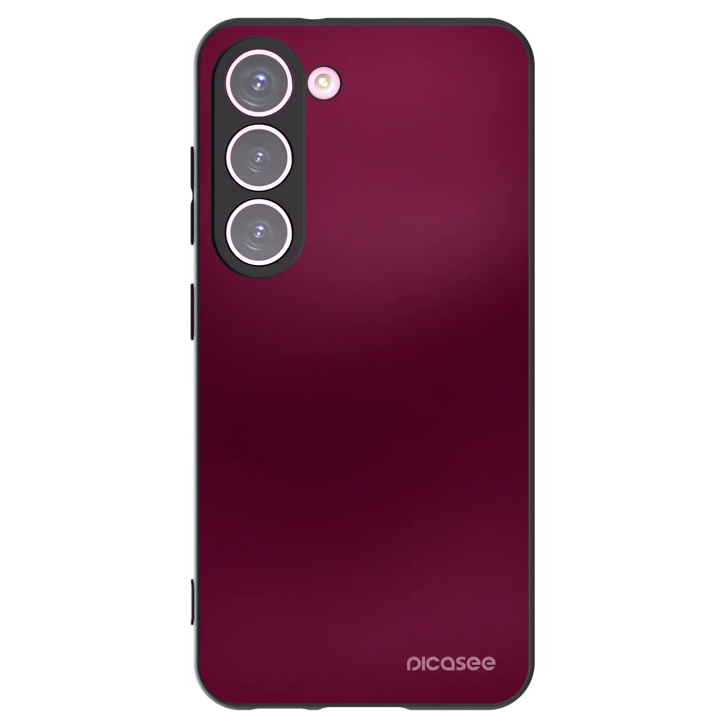 Picasee crna silikonska maskica za Samsung Galaxy S23 5G - Velvet Bordeaux