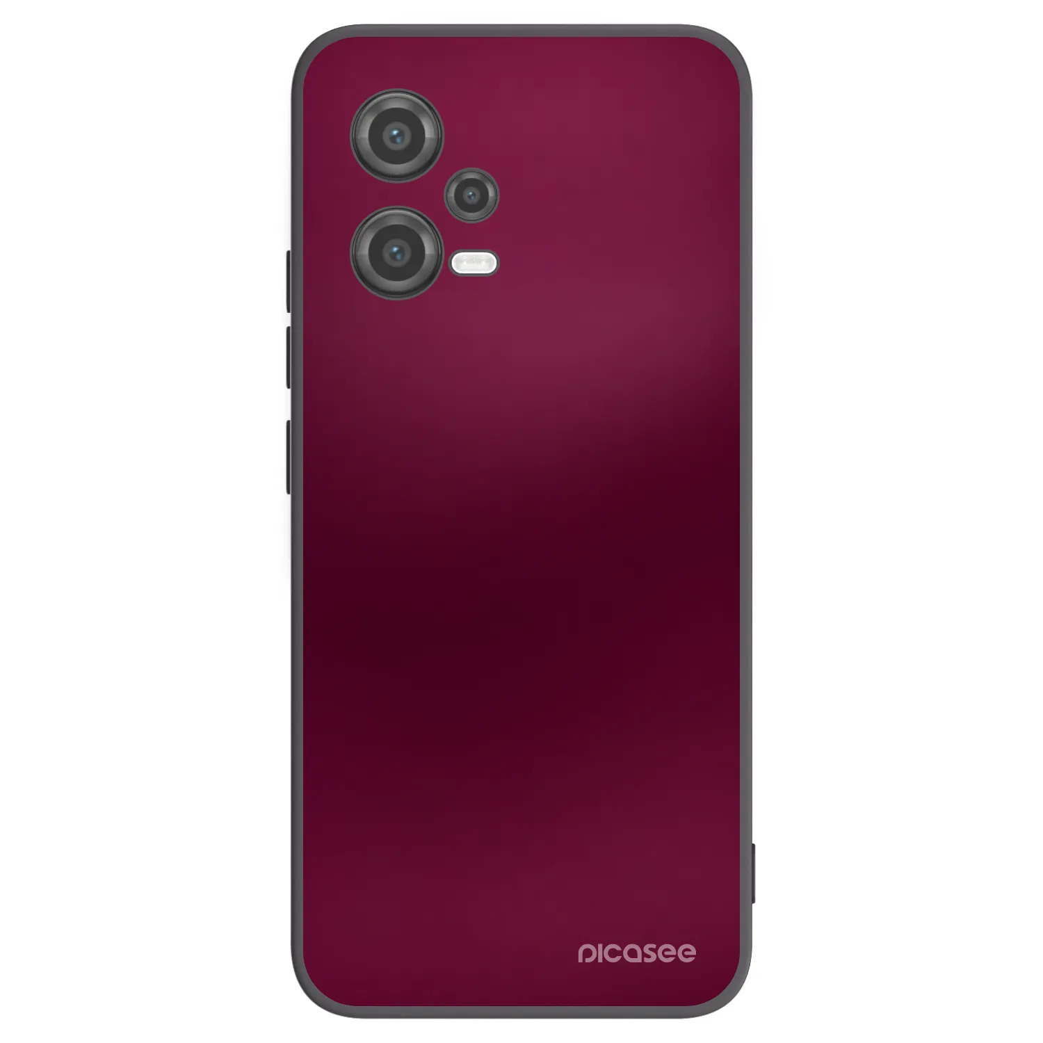 Picasee crna silikonska maskica za Xiaomi Poco X5 - Velvet Bordeaux