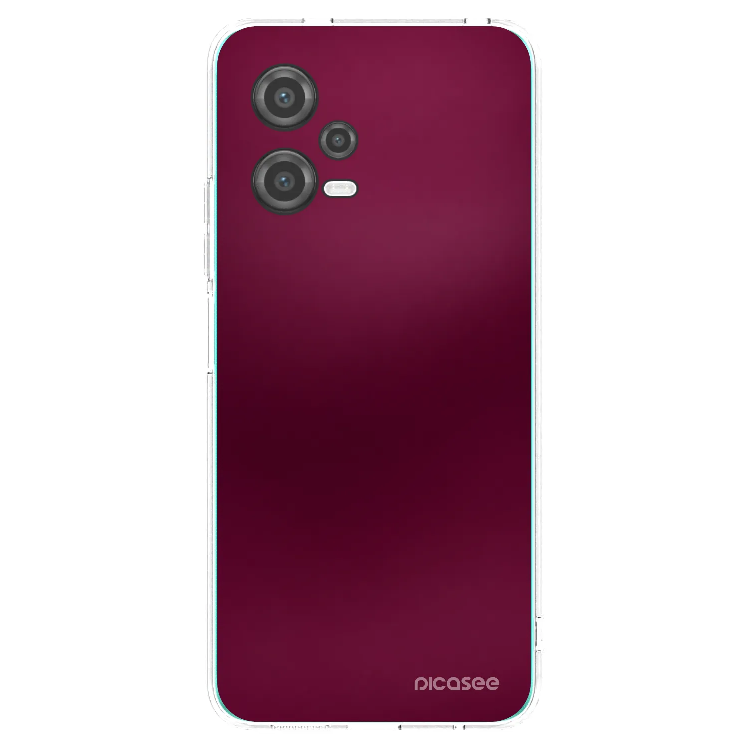 Picasee silikonska prozirna maskica za Xiaomi Poco X5 - Velvet Bordeaux