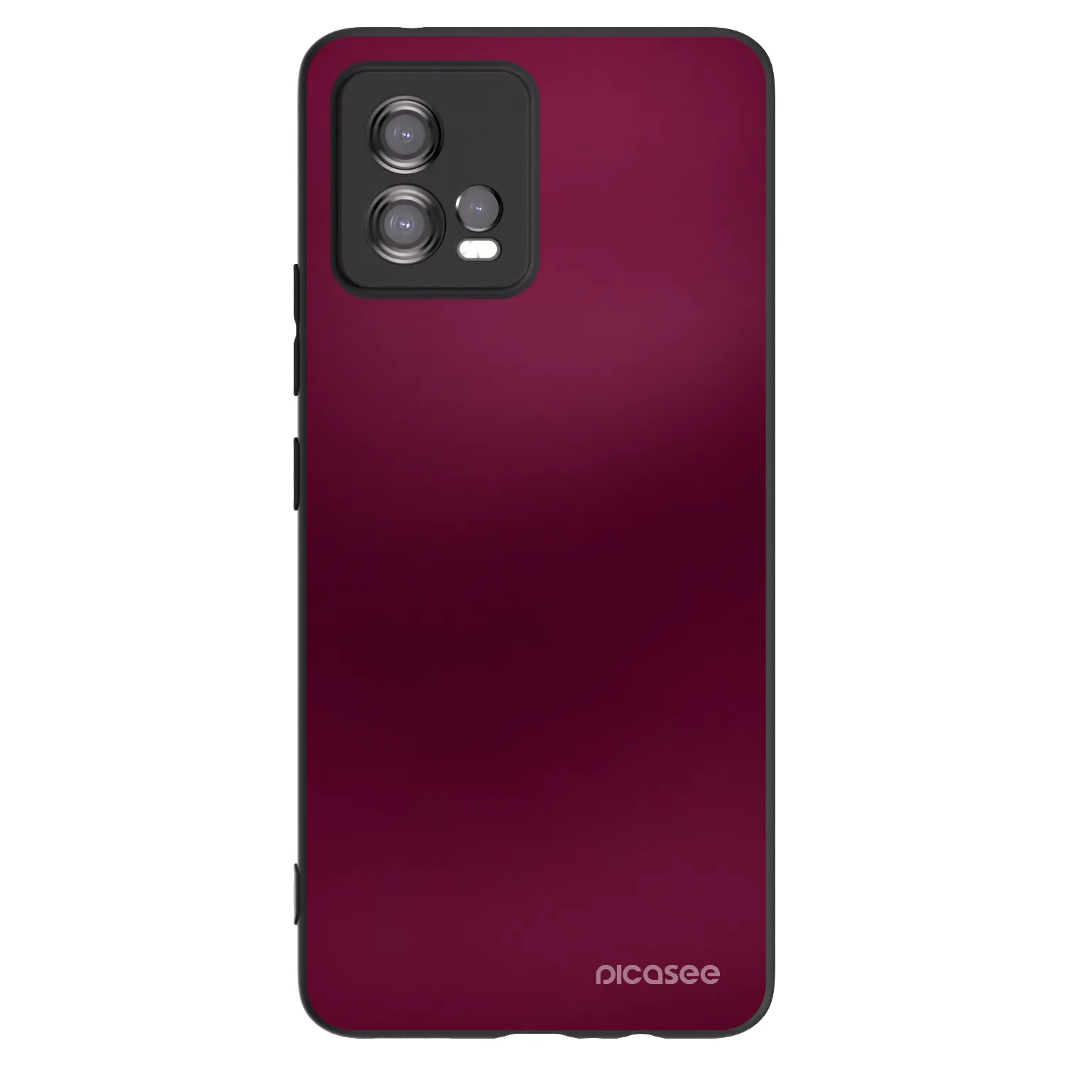 Picasee crna silikonska maskica za Motorola Moto G72 - Velvet Bordeaux