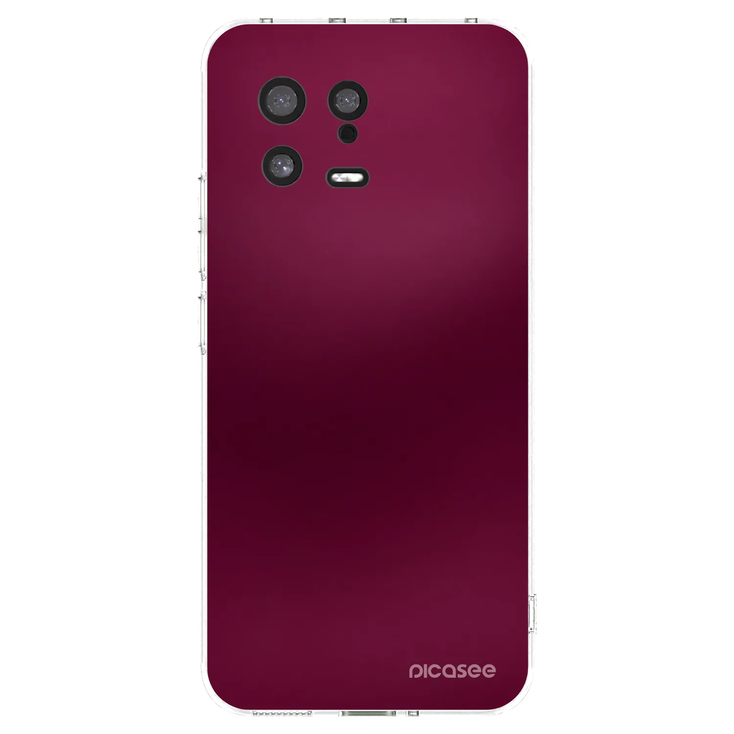 Picasee silikonska prozirna maskica za Xiaomi 13 - Velvet Bordeaux