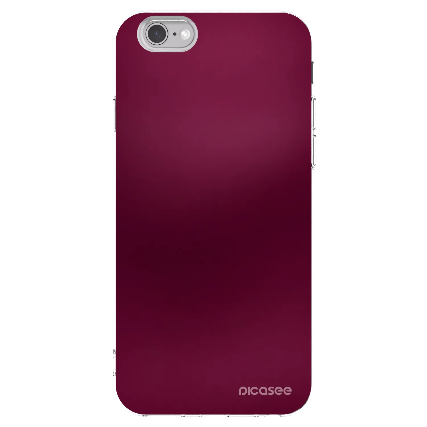 Picasee silikonska prozirna maskica za Apple iPhone 6/6S - Velvet Bordeaux