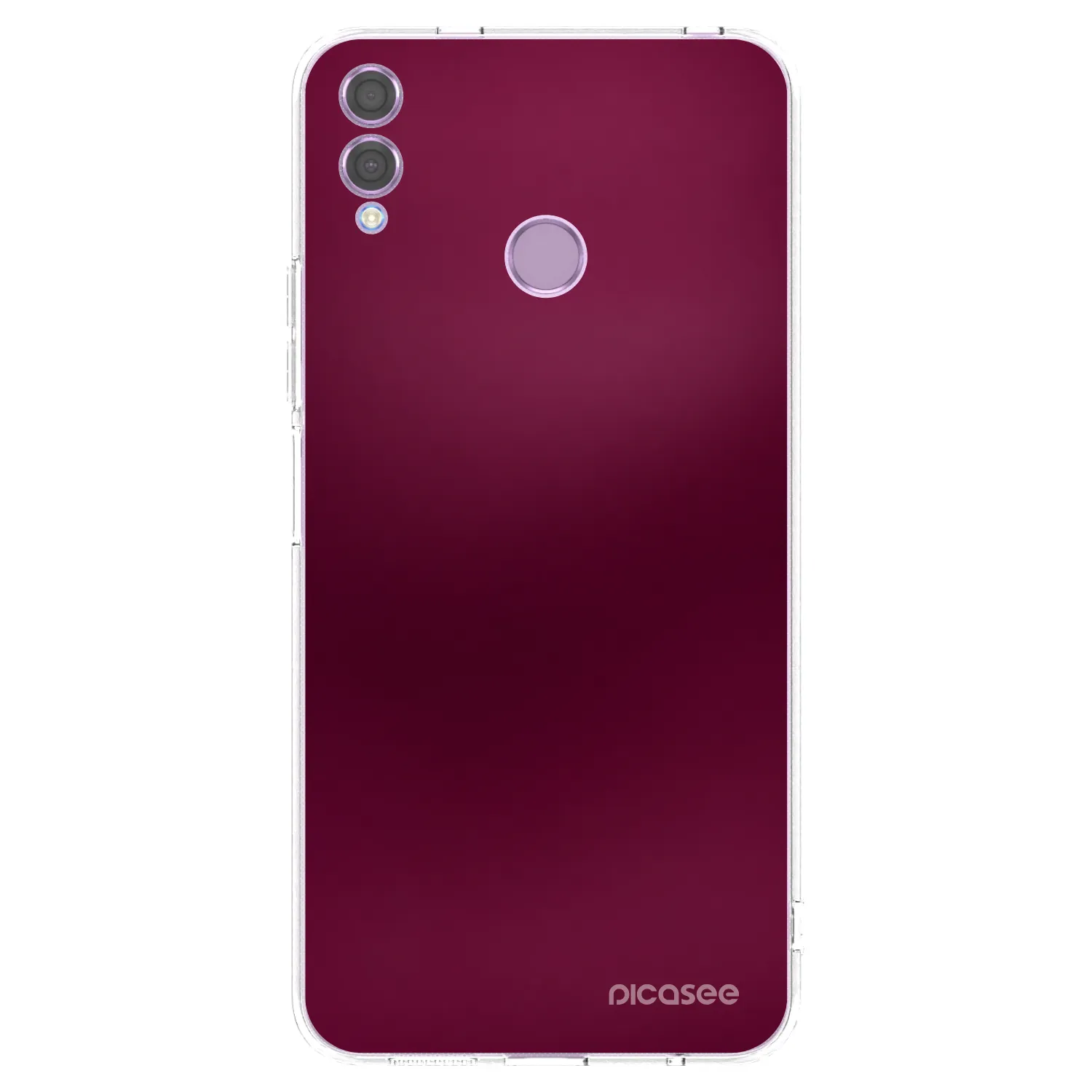 Picasee silikonska prozirna maskica za Honor 8X - Velvet Bordeaux