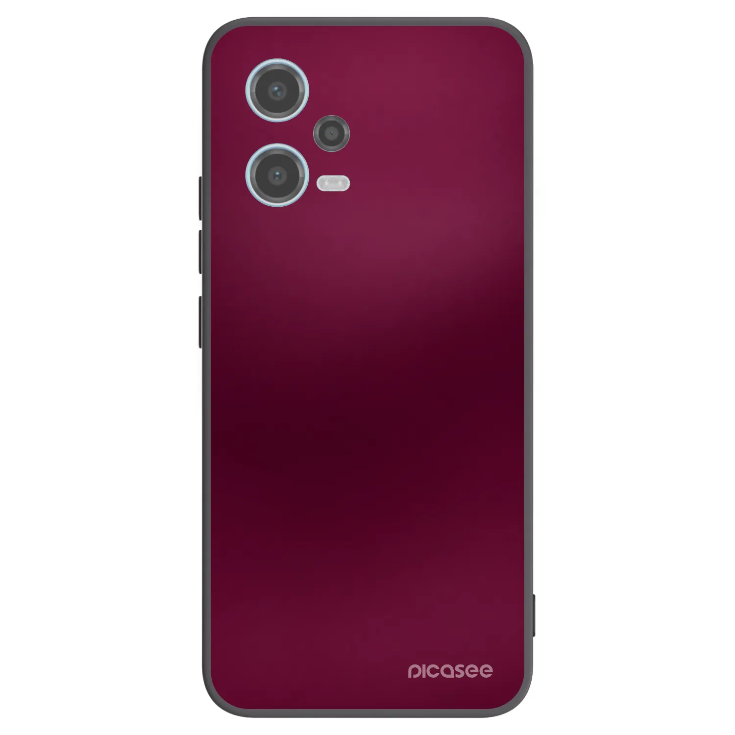 Picasee crna silikonska maskica za Xiaomi Redmi Note 12 5G - Velvet Bordeaux