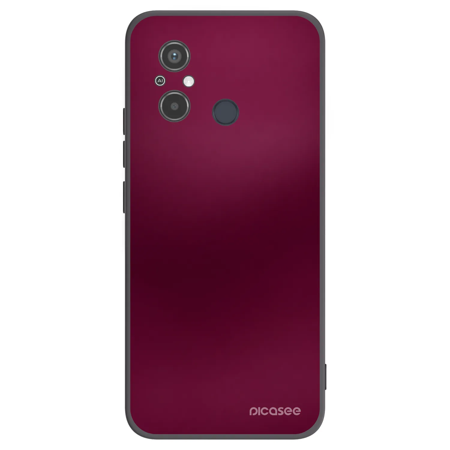 Picasee crna silikonska maskica za Xiaomi Redmi 12C - Velvet Bordeaux