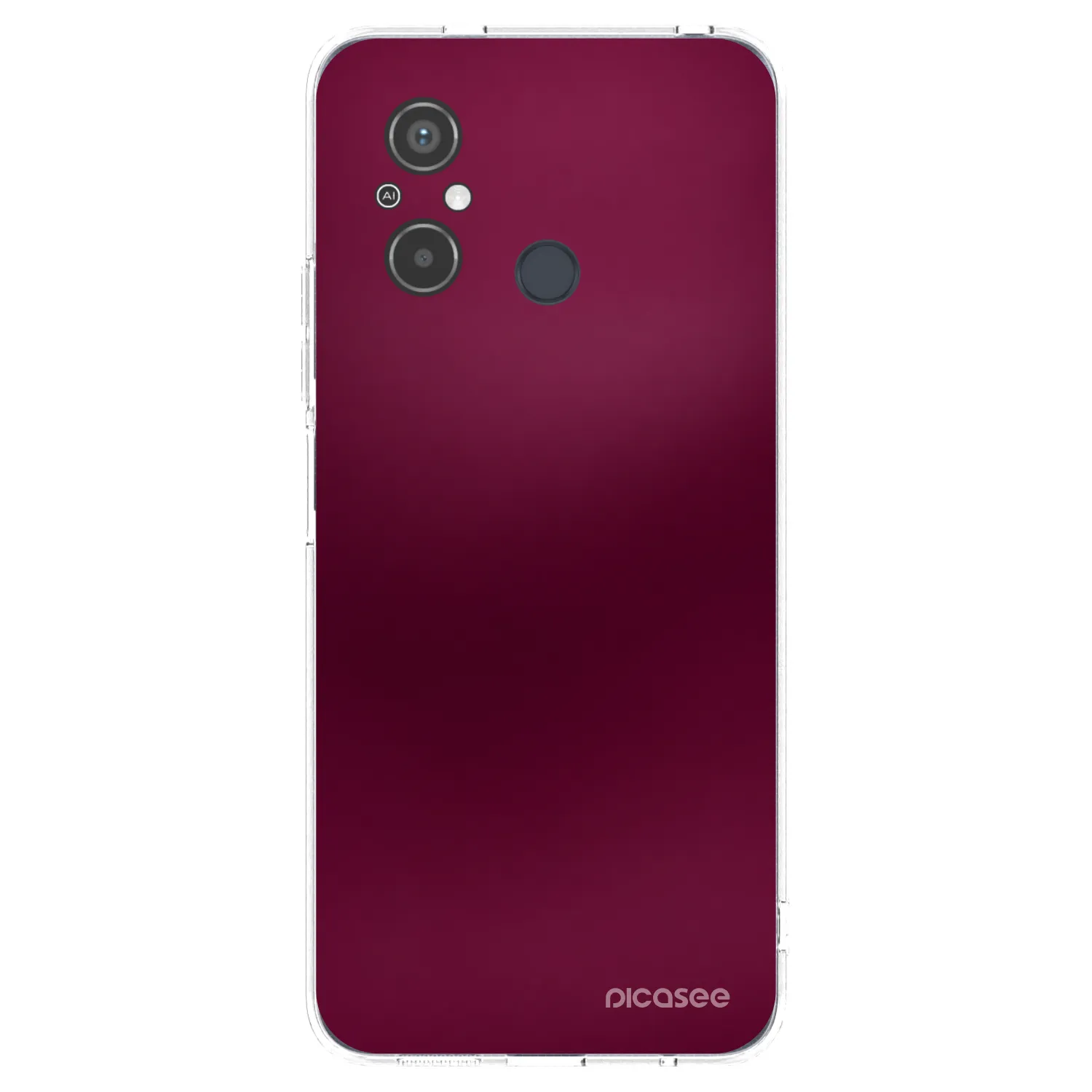 Picasee silikonska prozirna maskica za Xiaomi Redmi 12C - Velvet Bordeaux