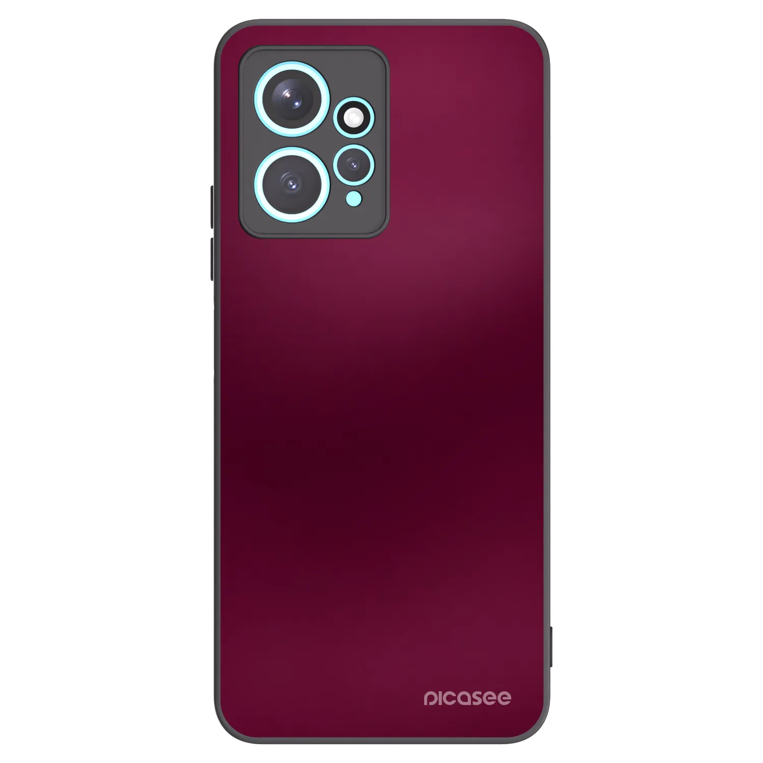 Picasee crna silikonska maskica za Xiaomi Redmi Note 12 4G - Velvet Bordeaux