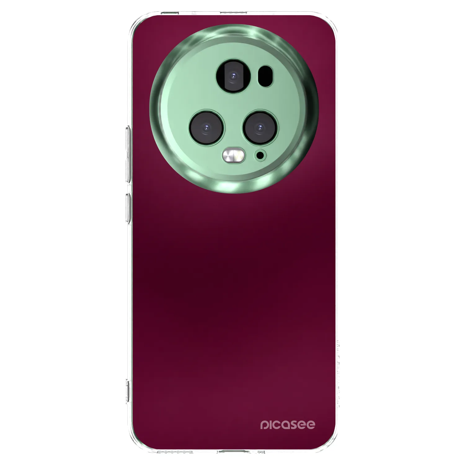 Picasee silikonska prozirna maskica za Honor Magic5 Pro - Velvet Bordeaux