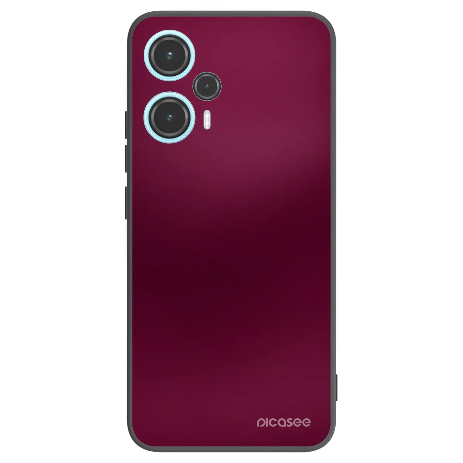 Picasee crna silikonska maskica za Xiaomi Poco F5 - Velvet Bordeaux