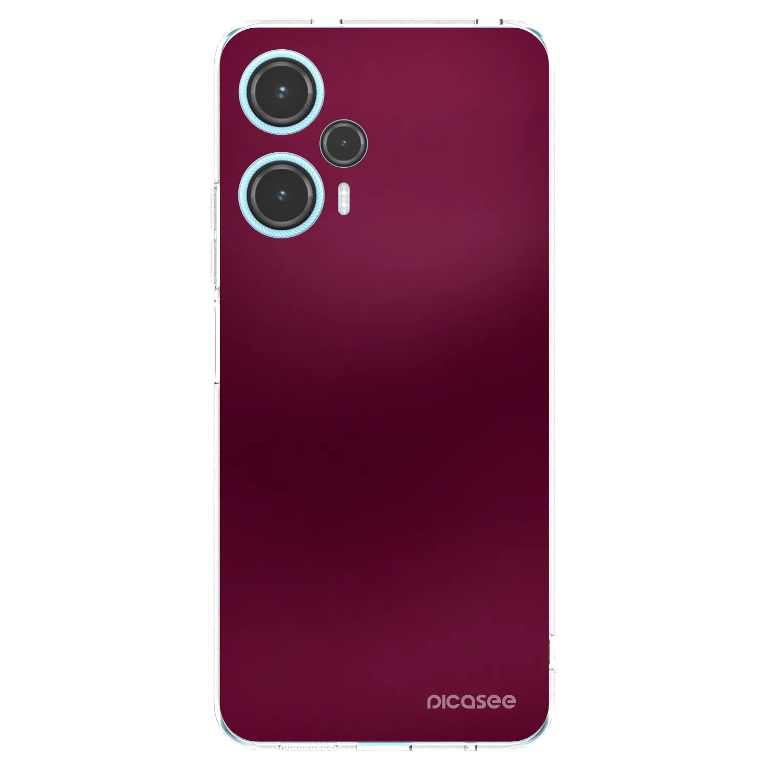 Picasee silikonska prozirna maskica za Xiaomi Poco F5 - Velvet Bordeaux